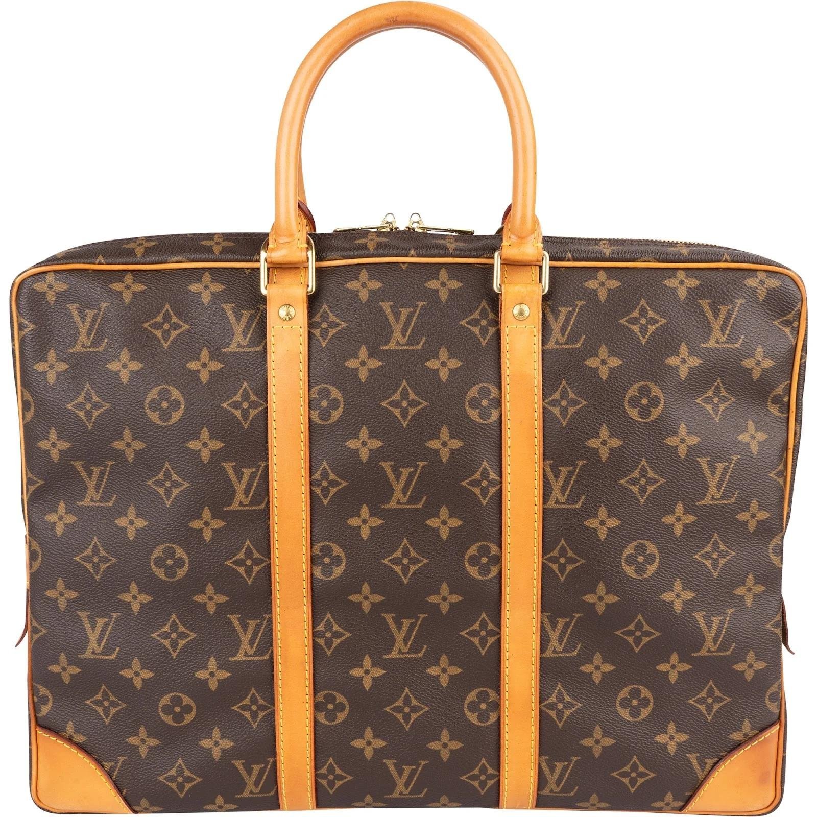 Porte Documents Voyage leather handbag