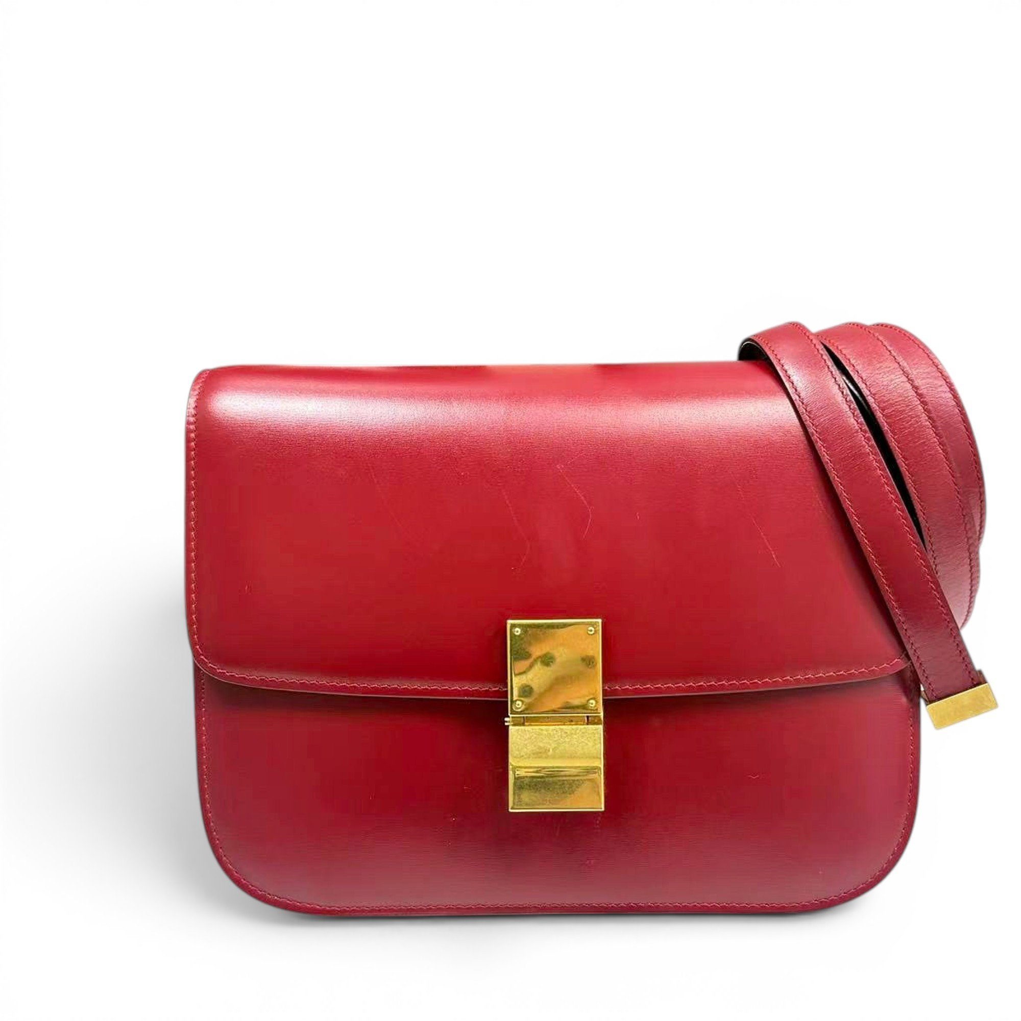 Classic leather crossbody bag