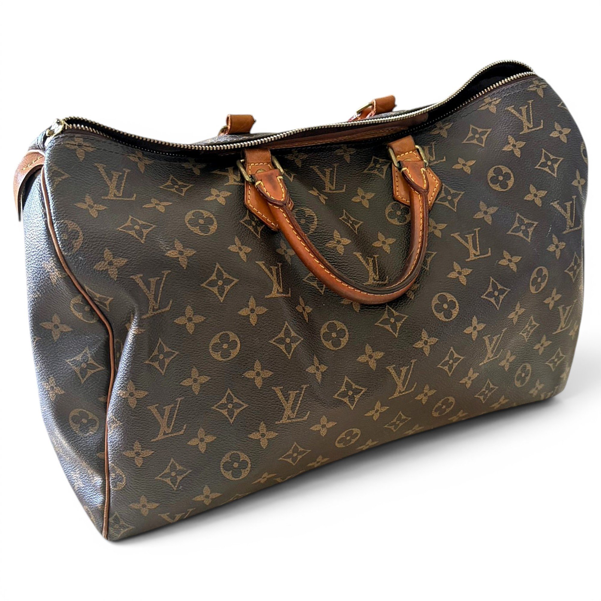 Speedy leather handbag