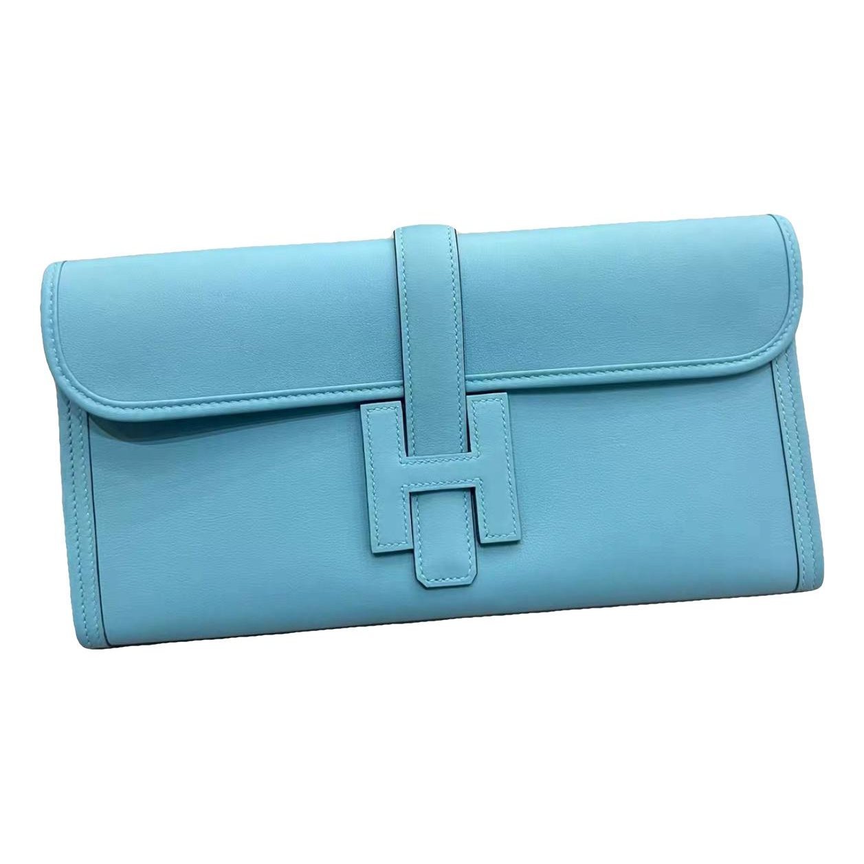 Jige leather clutch bag