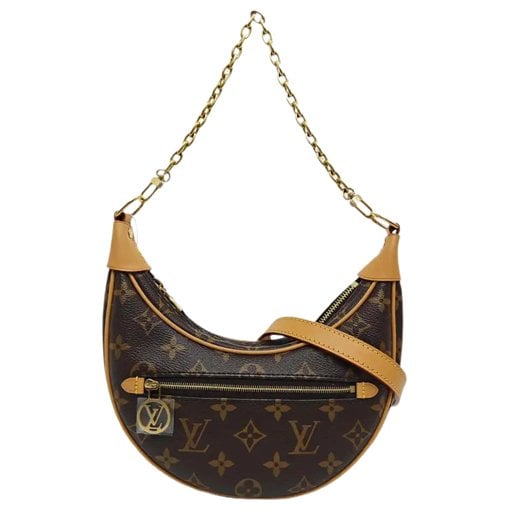 Loop leather crossbody bag