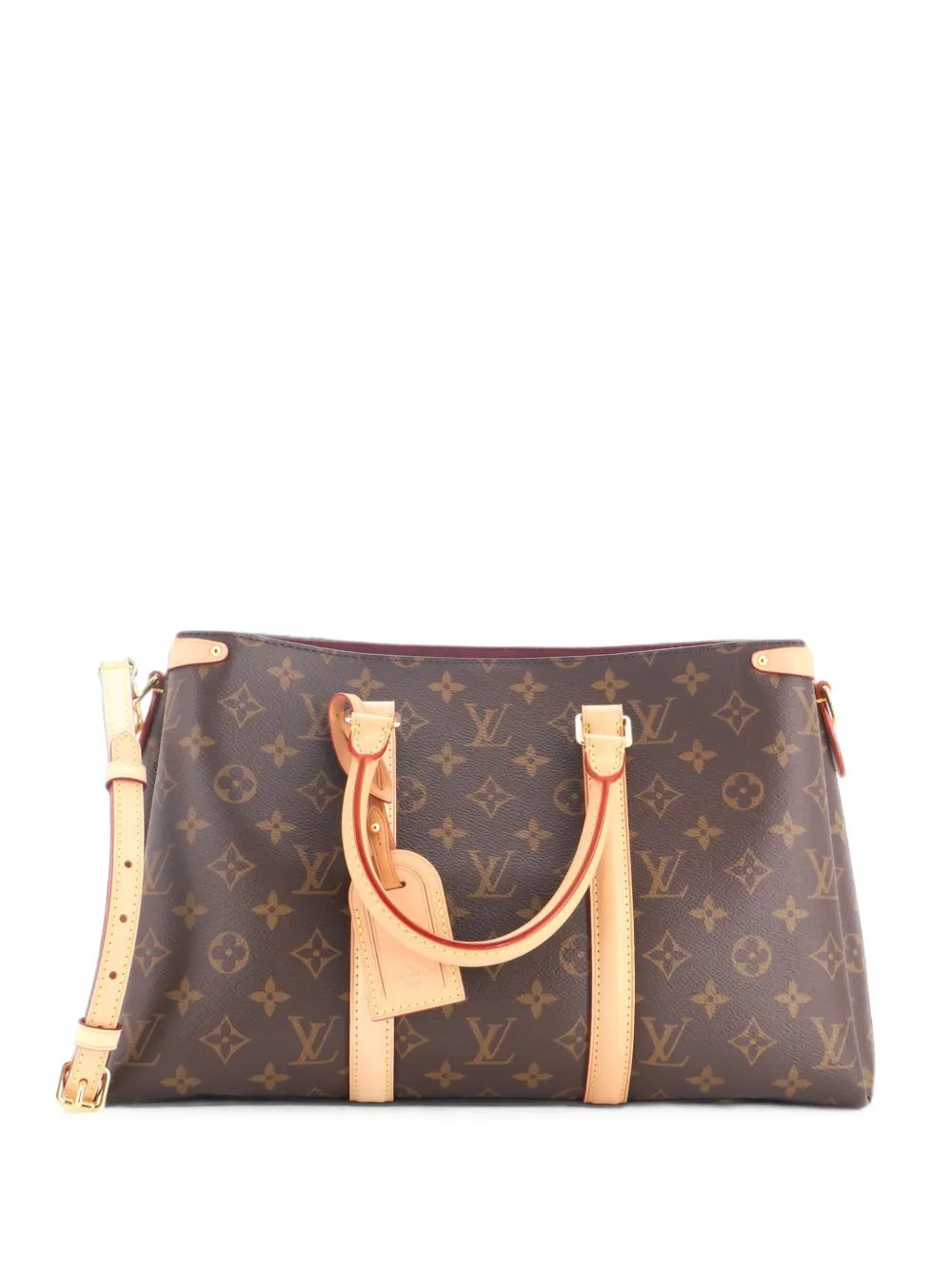 Soufflot Monogram Canvas with Leather MM tote bag