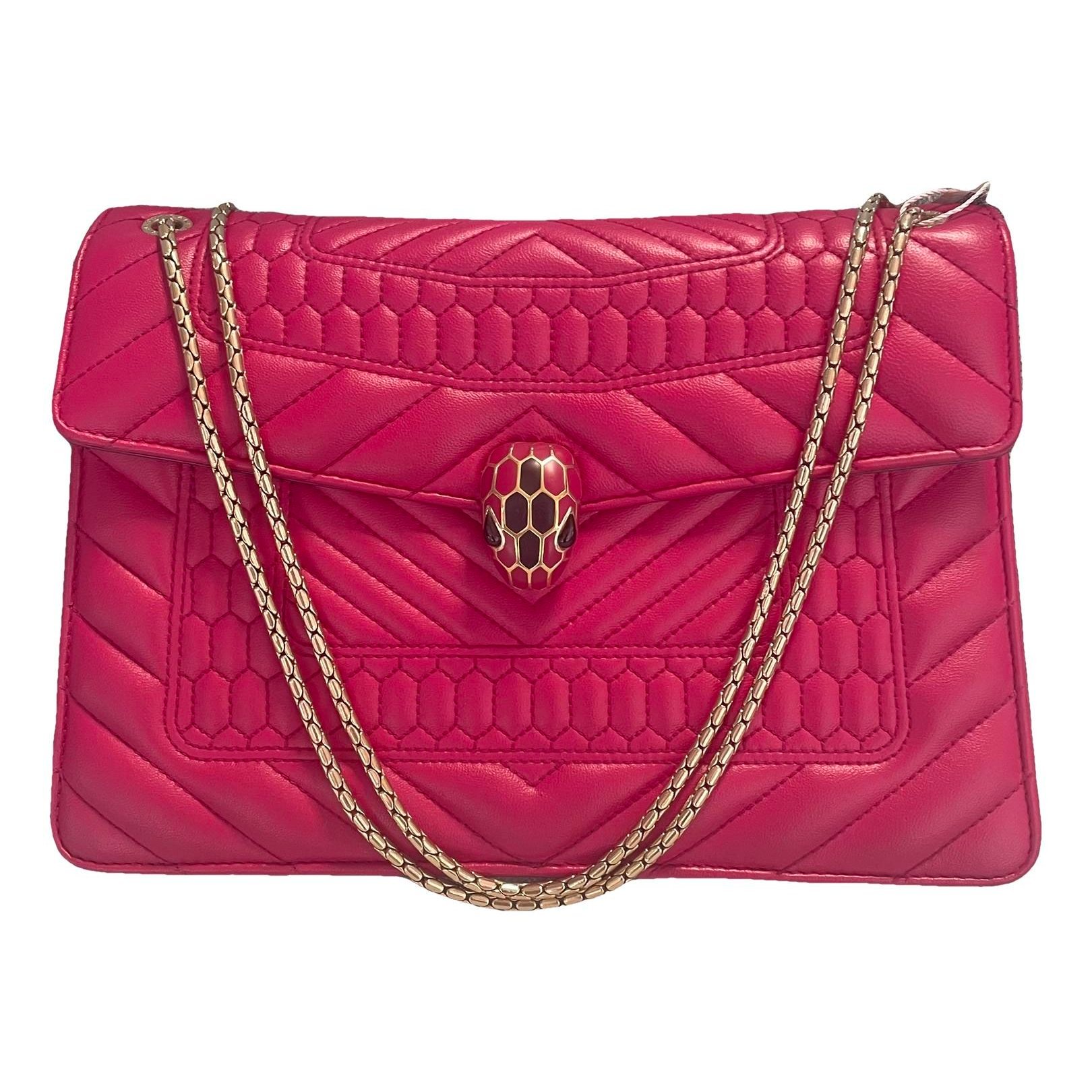 Serpenti leather handbag