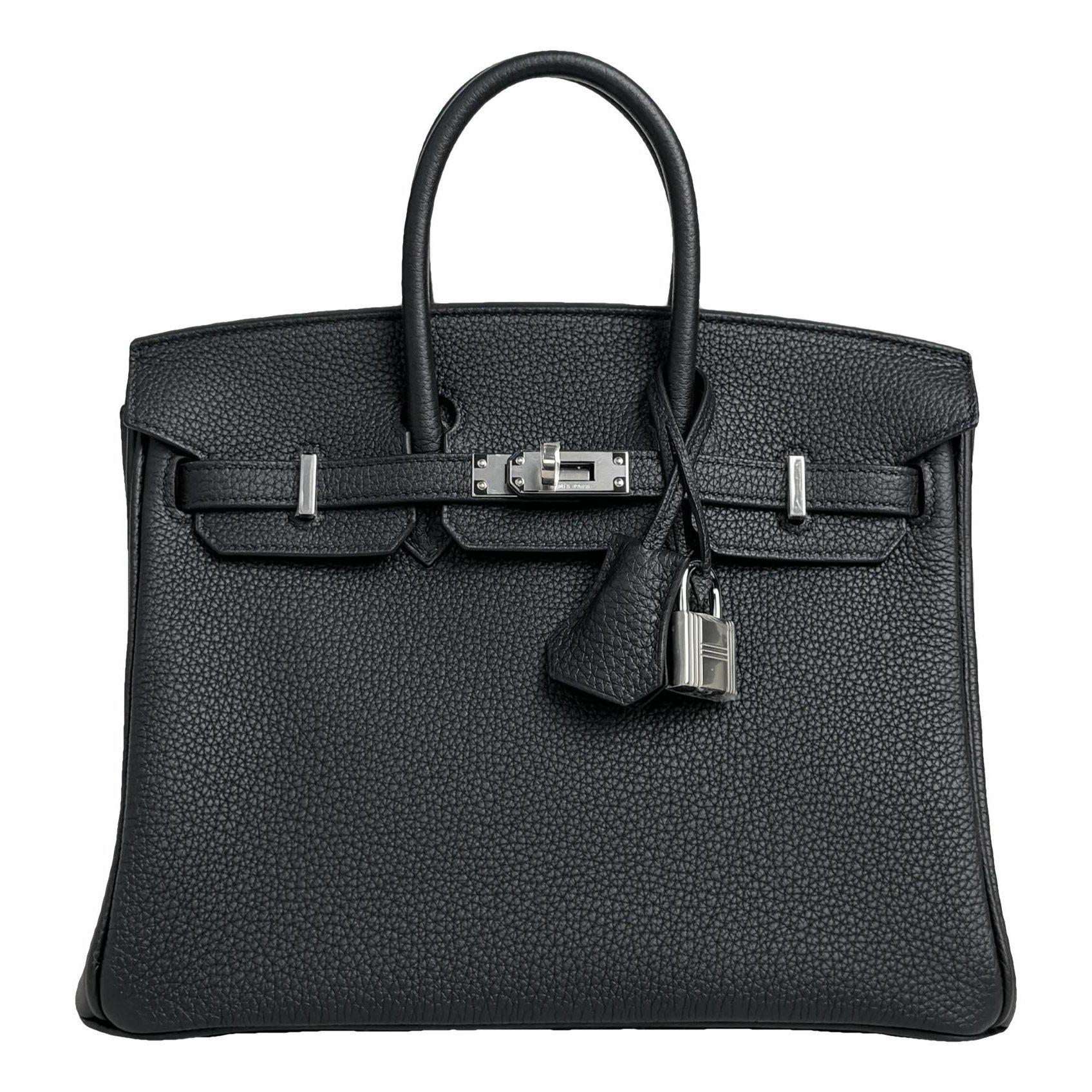 Hermes Birkin 25 Handbag Black Togo Leather 2025