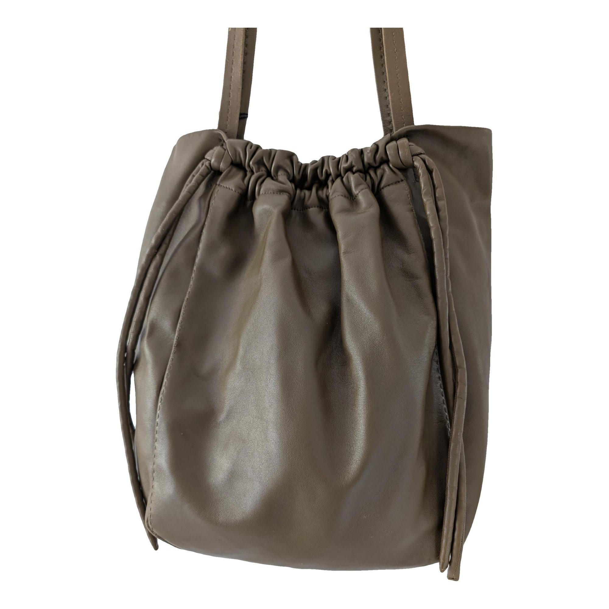 Leather tote