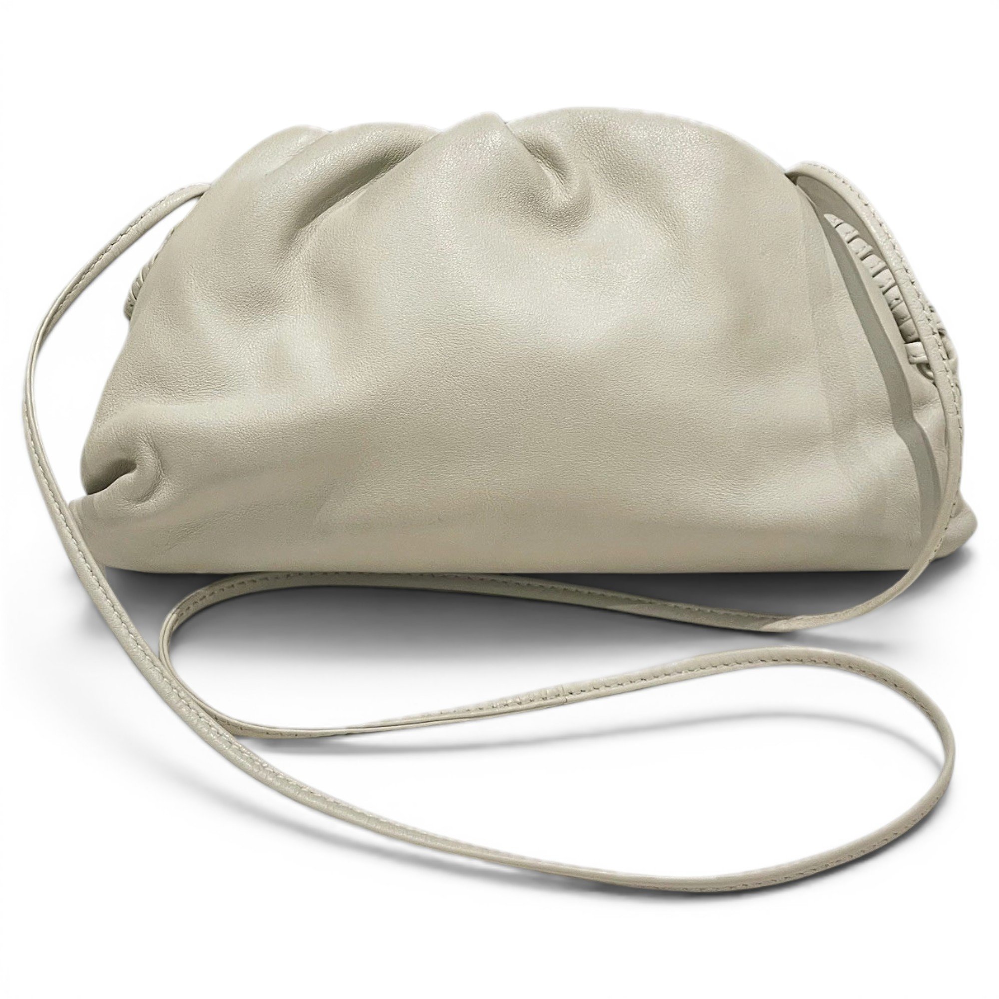 Pouch leather handbag