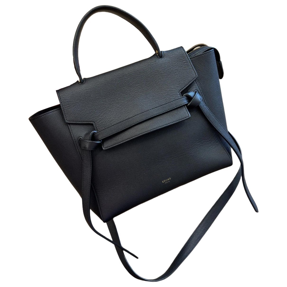 Belt leather handbag