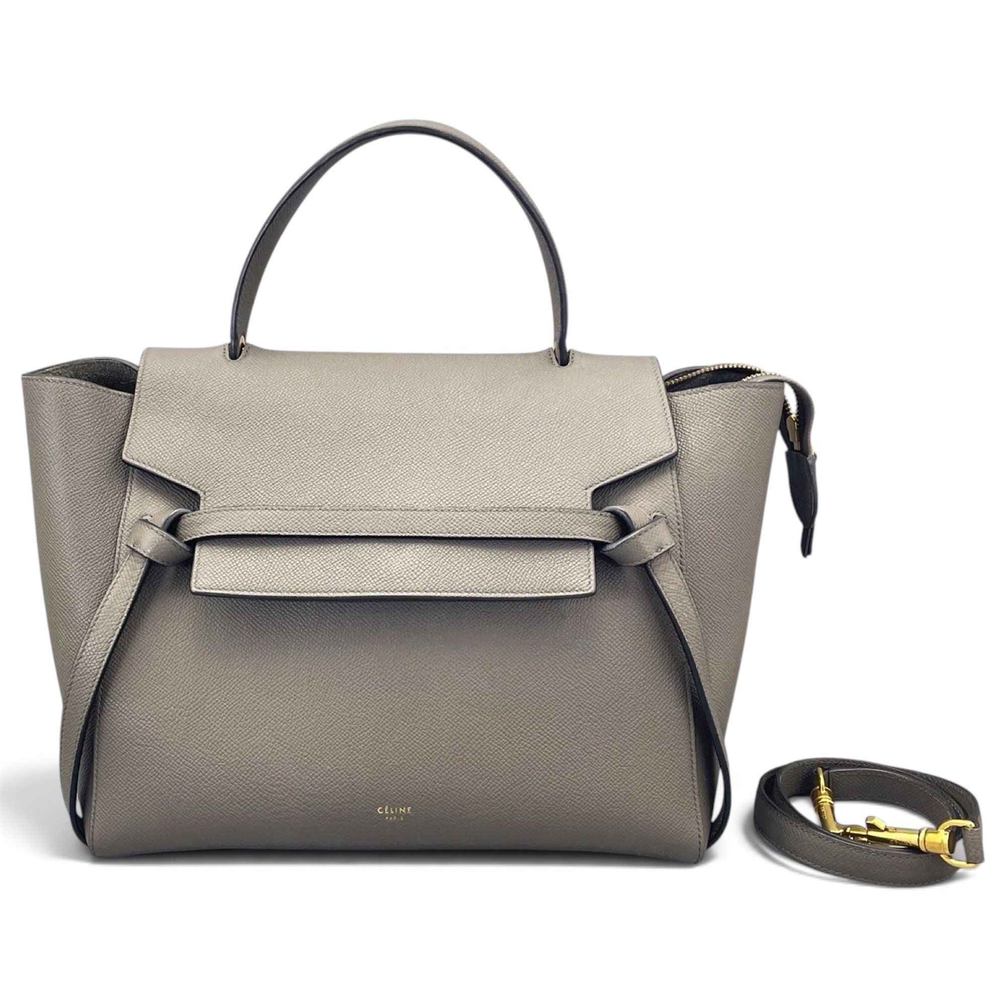 Belt leather handbag