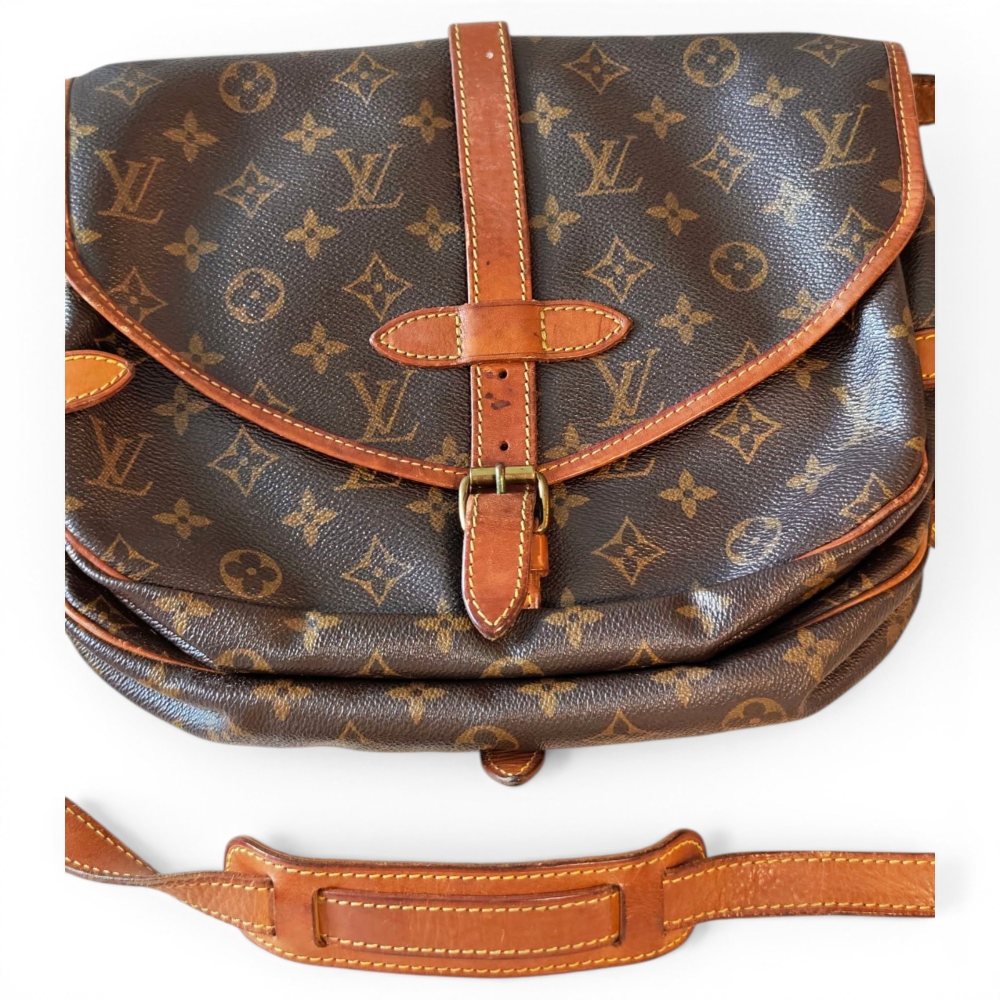 Louis Vuitton Saumur leather crossbody bag