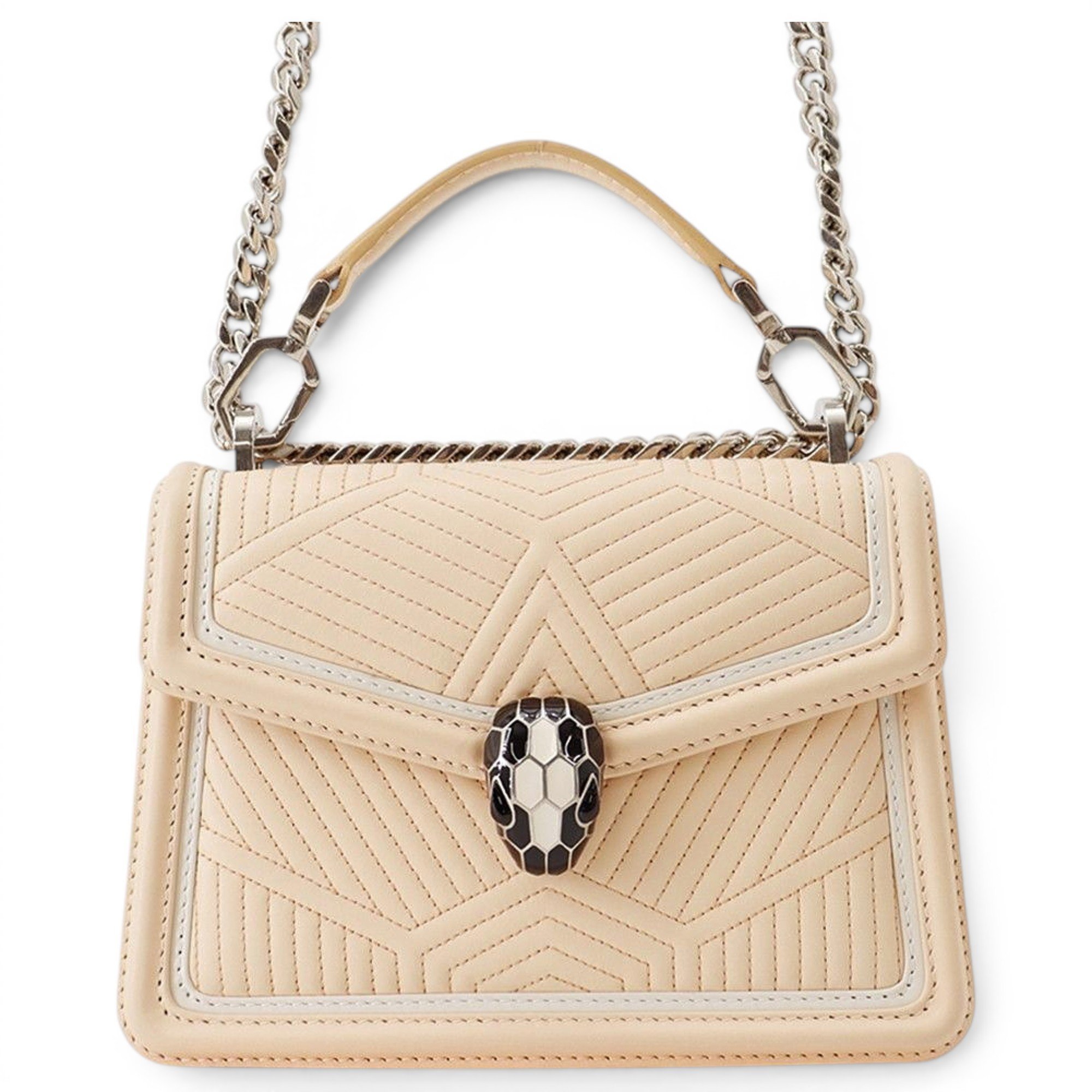 Serpenti leather handbag