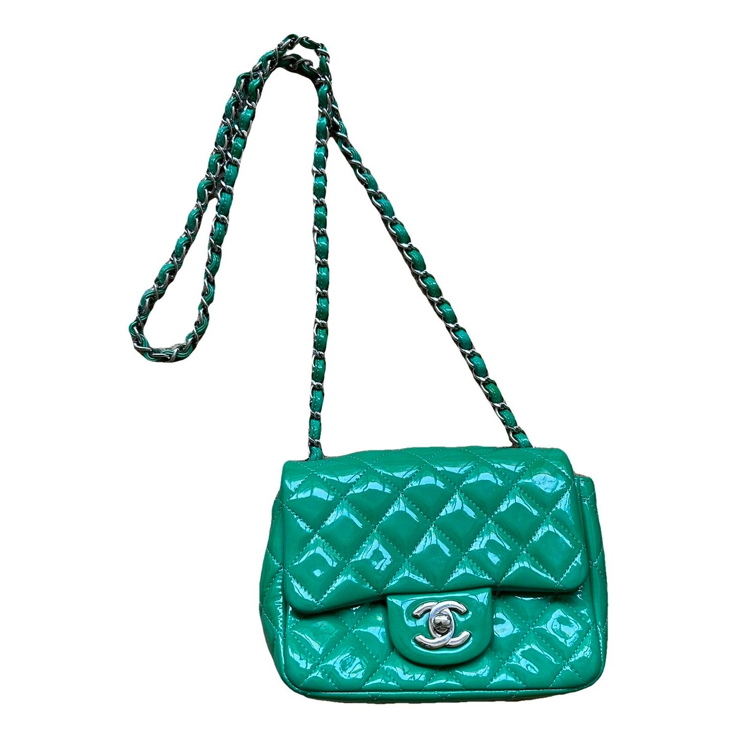Patent leather crossbody bag