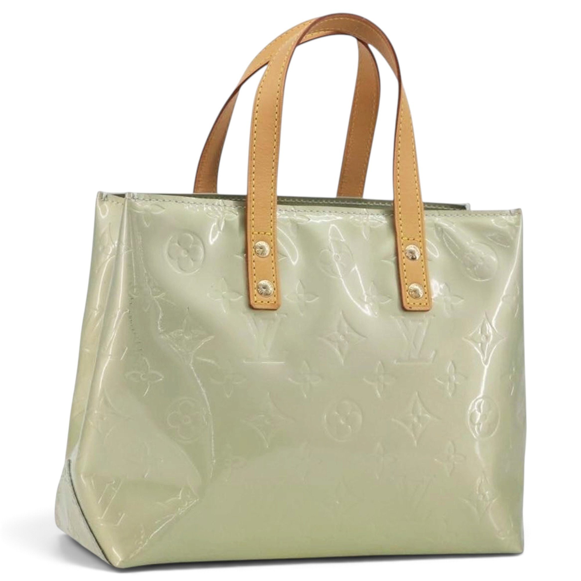 Reade patent leather handbag