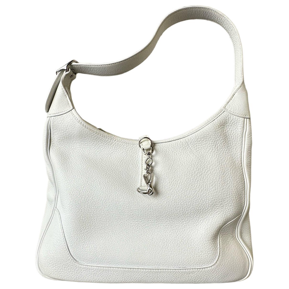 Hermes Pearl Grey Togo Leather Handbag