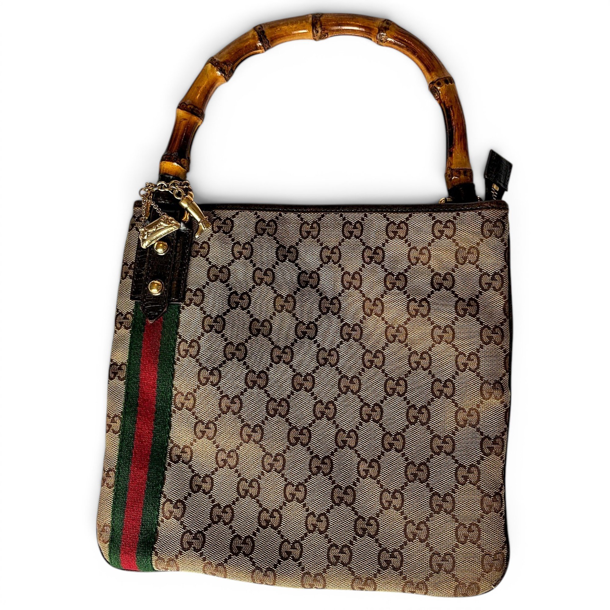Bamboo Top Handle cloth handbag