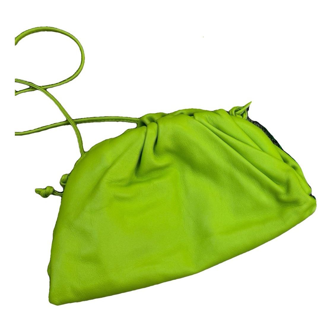 Pouch leather handbag