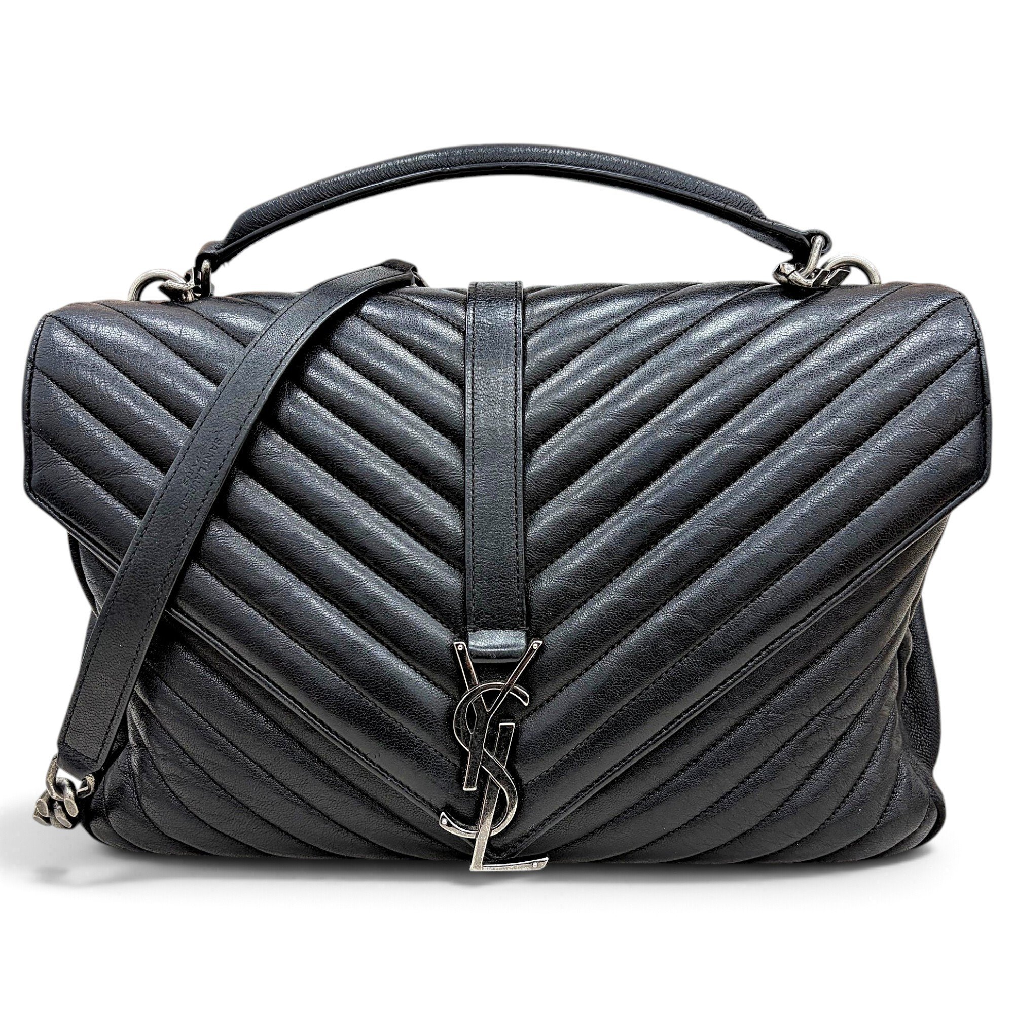 Collége monogramme leather handbag