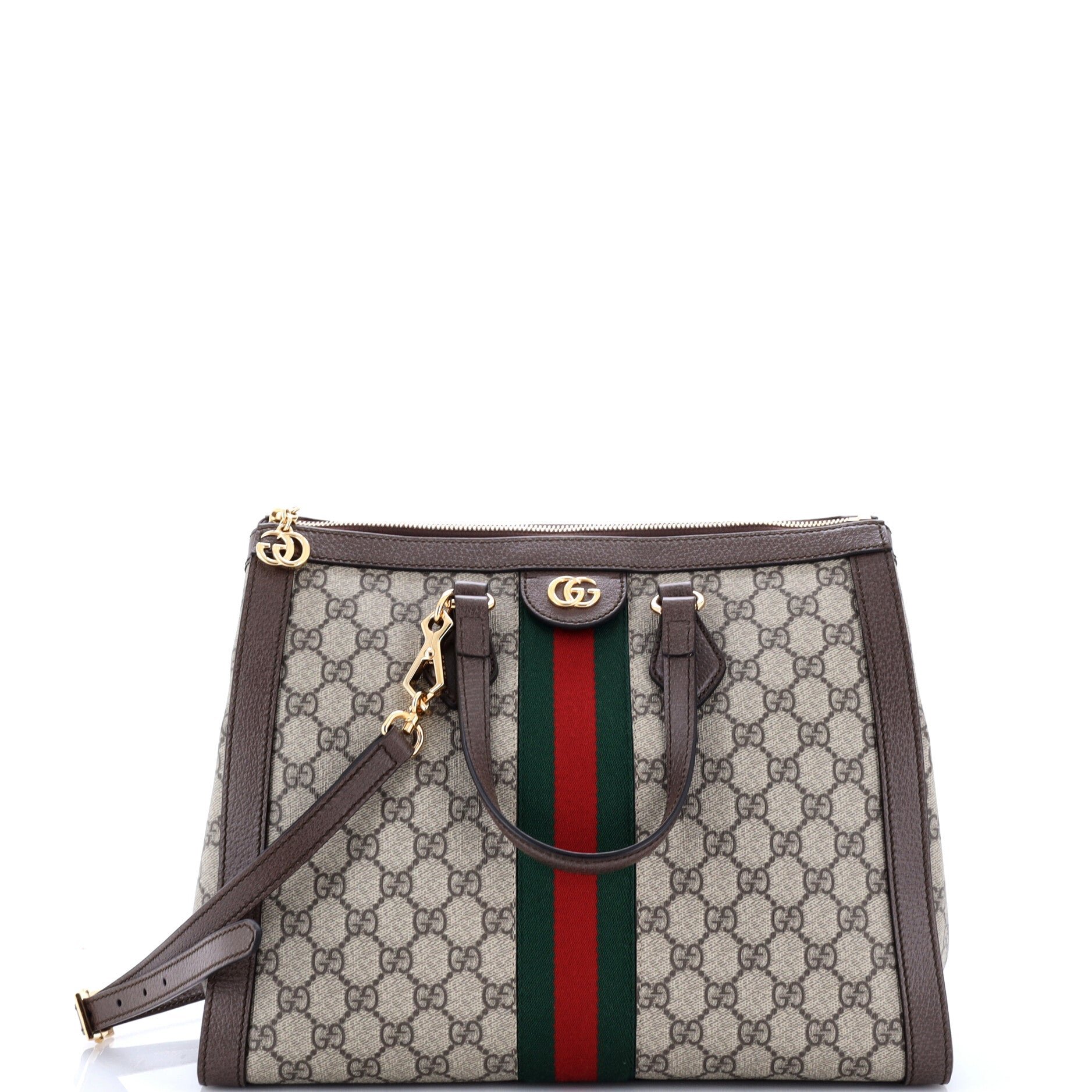 Ophidia Top Handle Tote GG Coated Canvas Medium