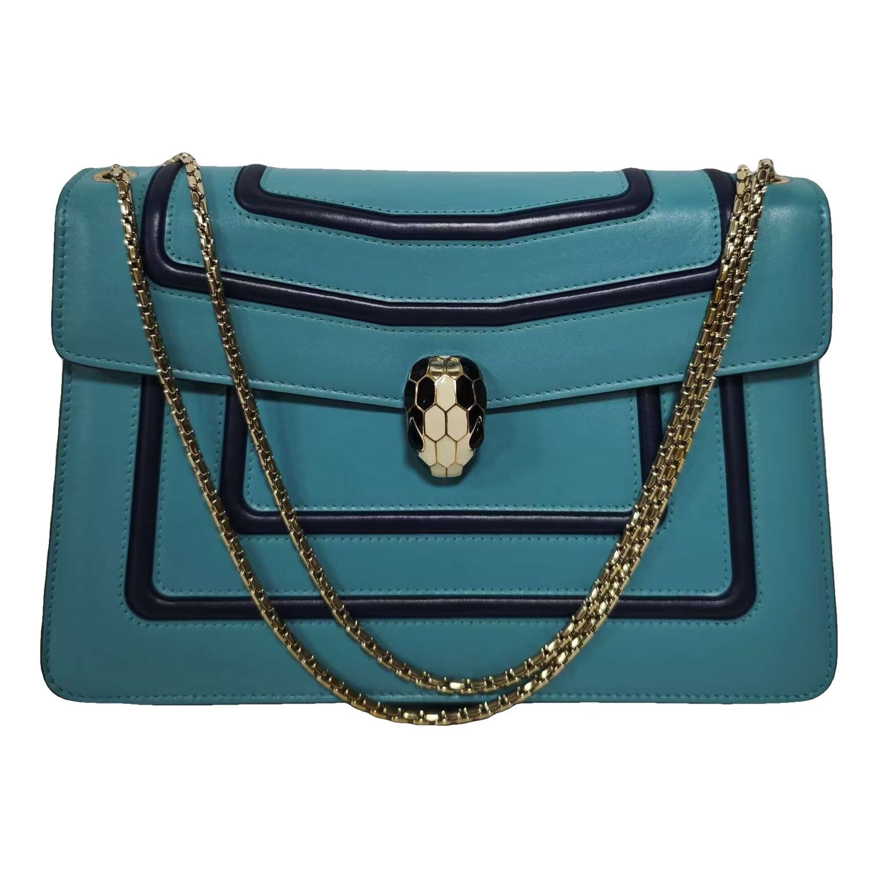 Serpenti leather handbag