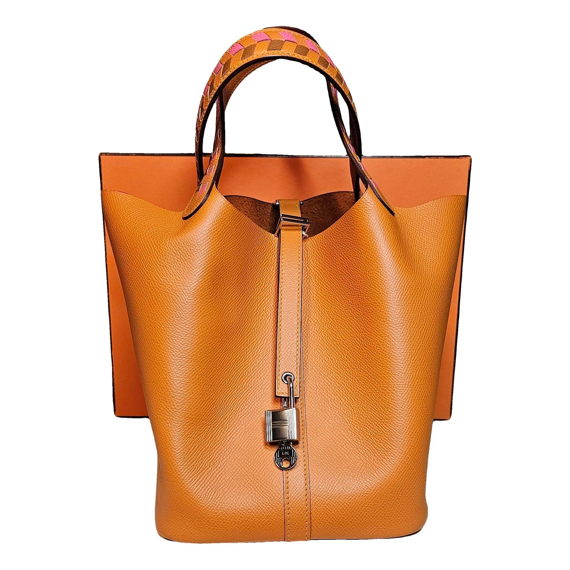 Picotin leather handbag