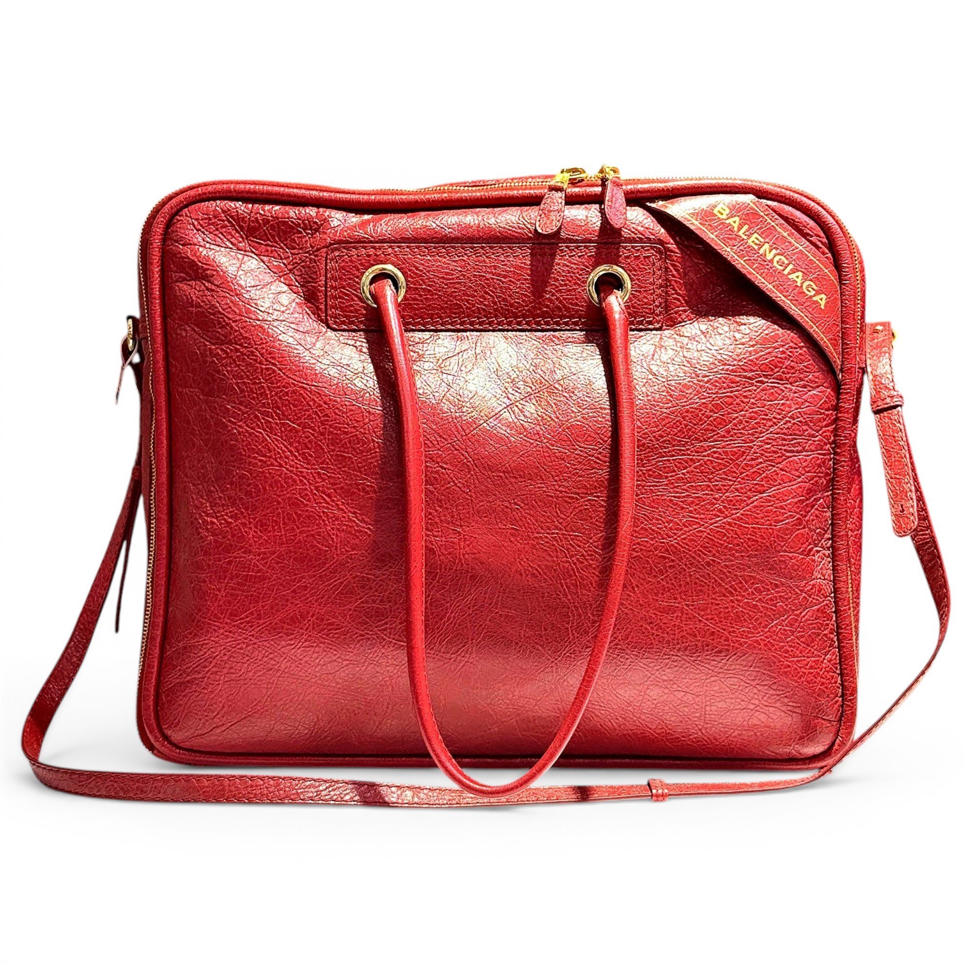 Blanket leather tote