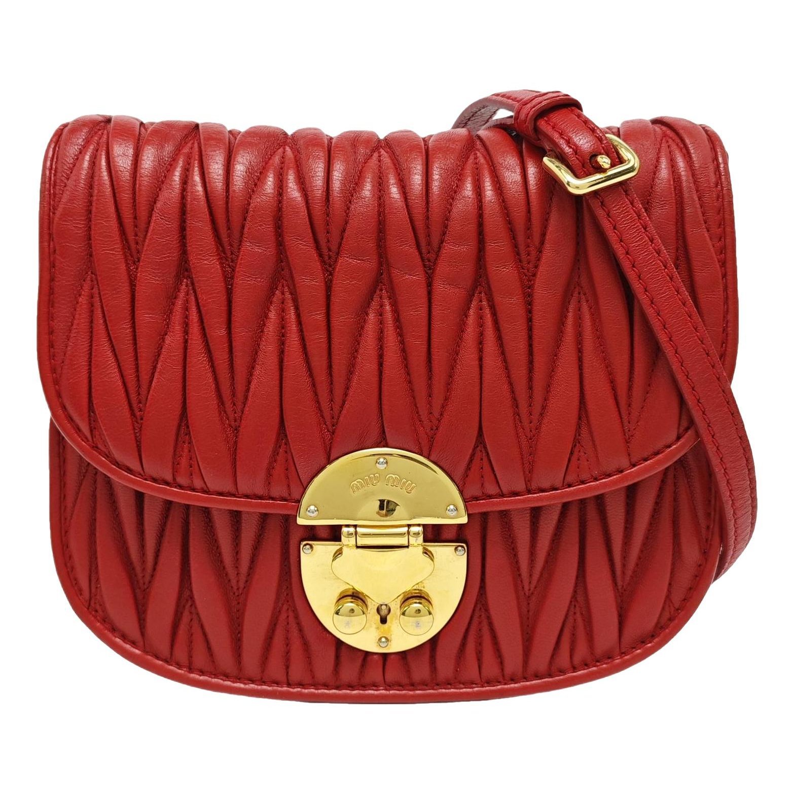 Miu Confidential leather handbag