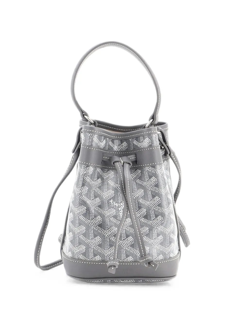Petit Flot Coated Canvas Mini bucket bag