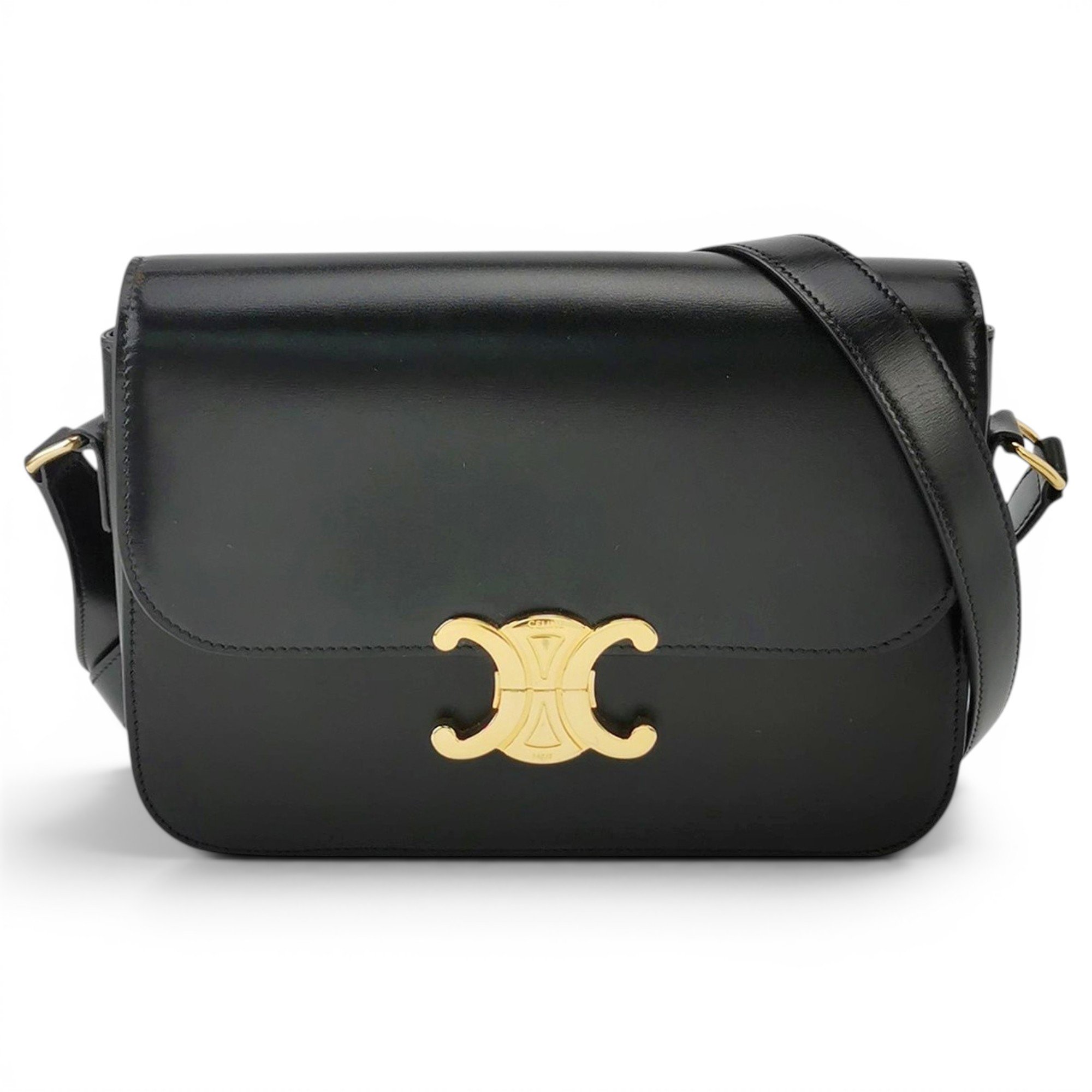 Triomphe leather handbag
