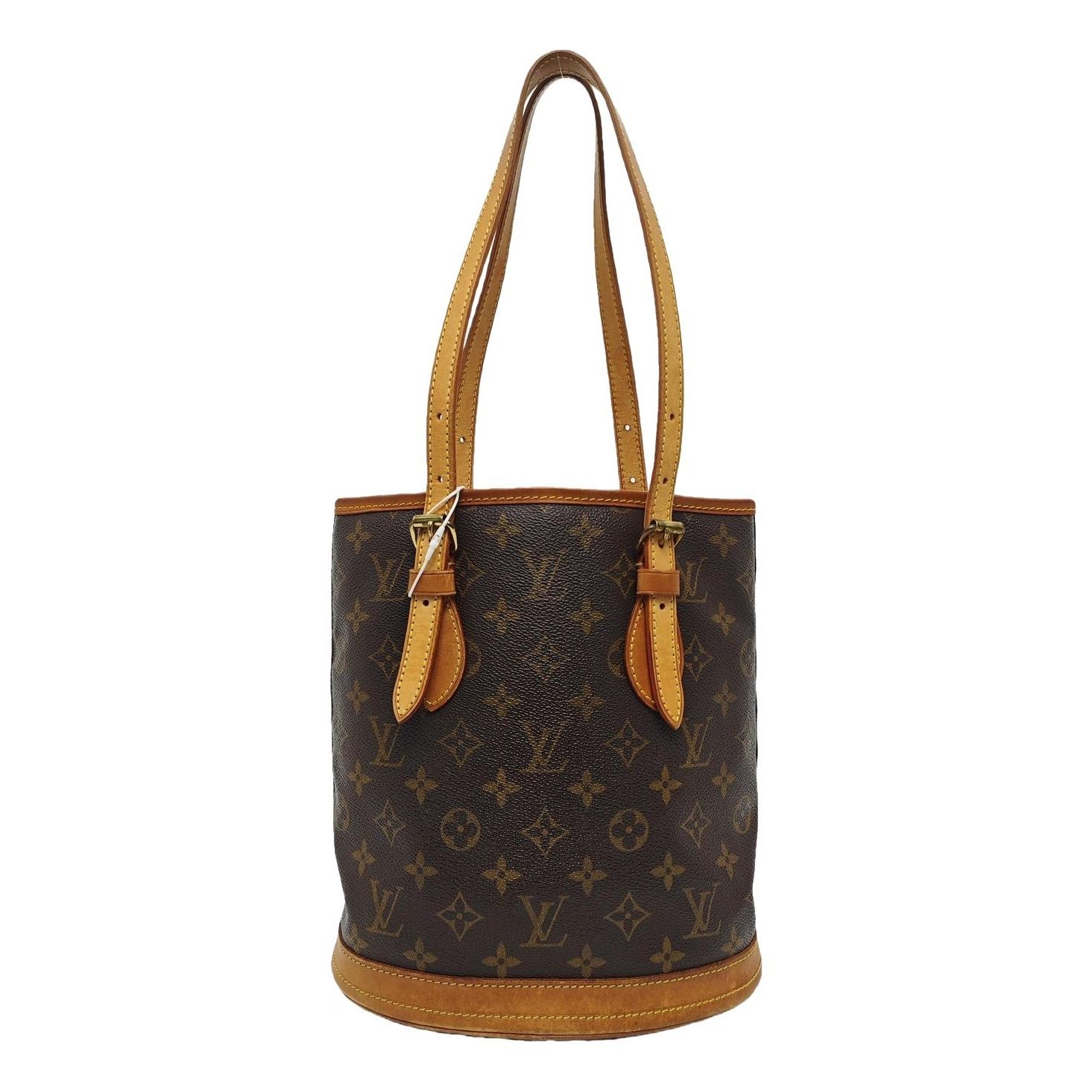 Bucket leather handbag