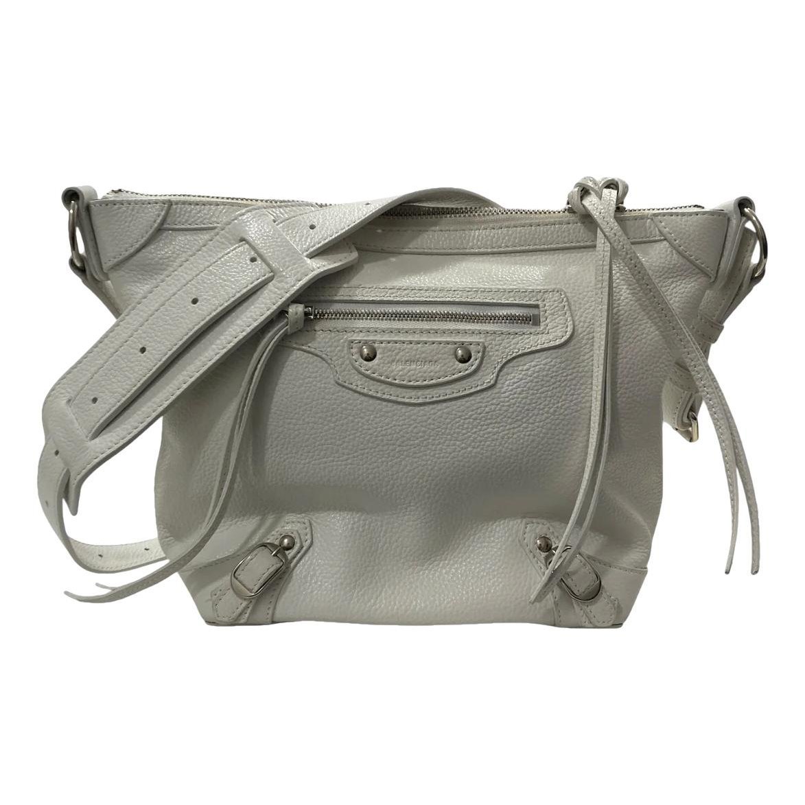 City leather handbag