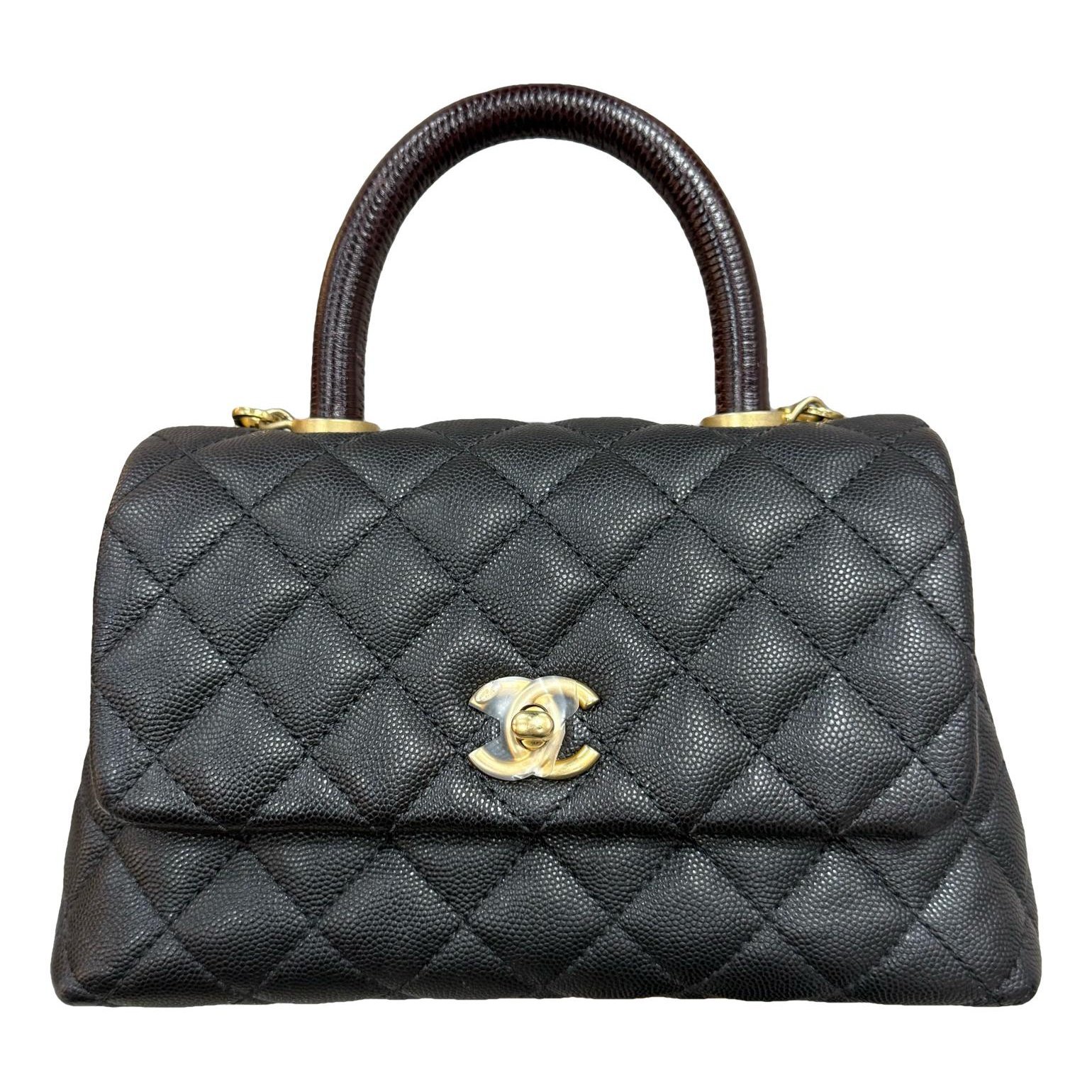 Coco Handle leather handbag