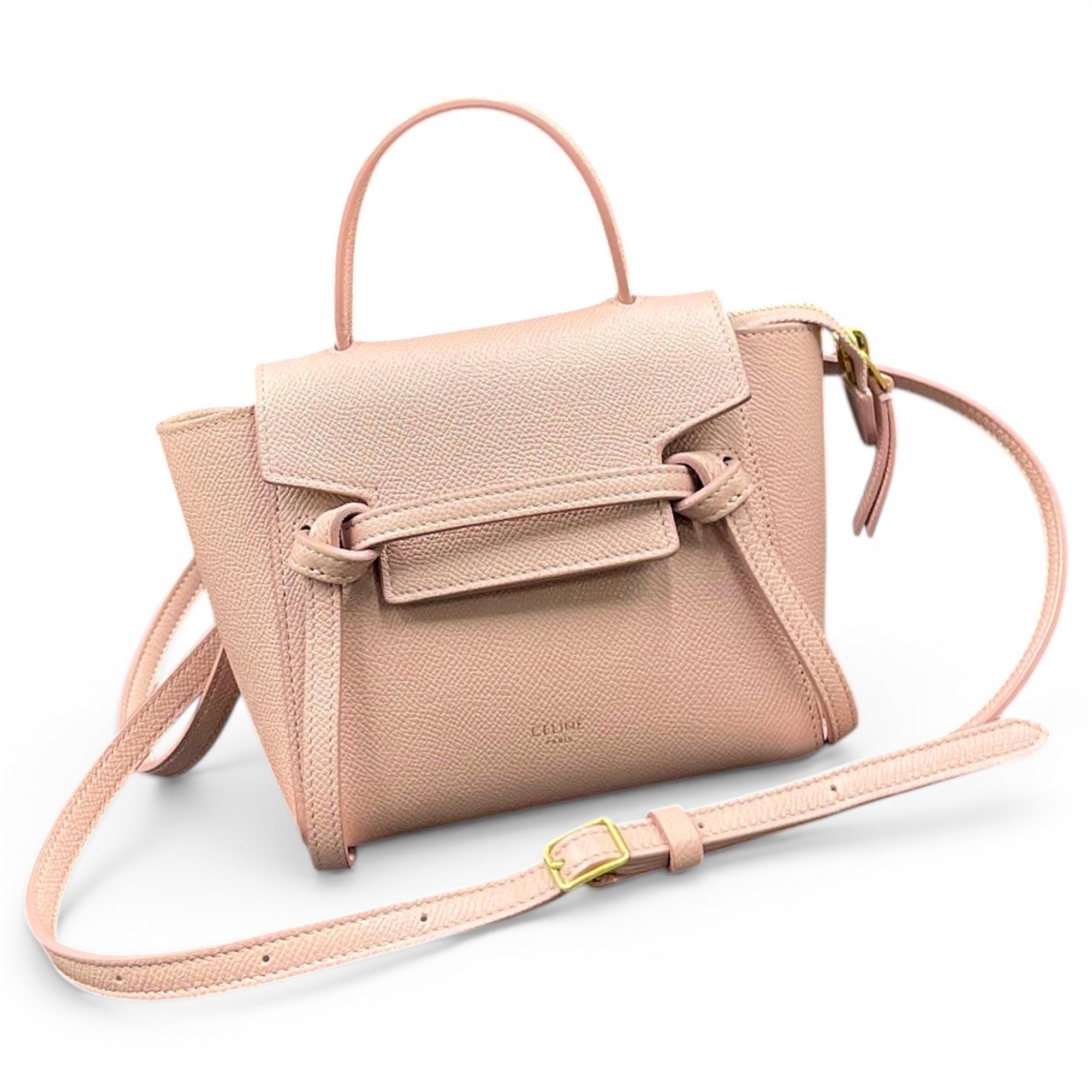 Belt leather handbag