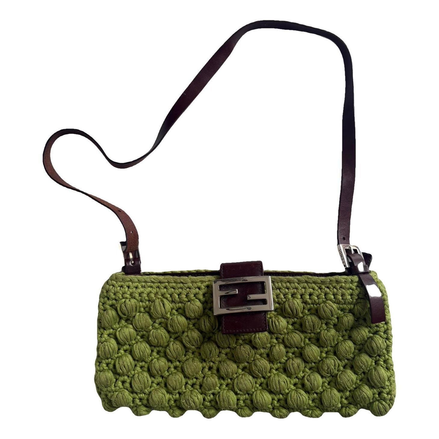 Baguette wool handbag