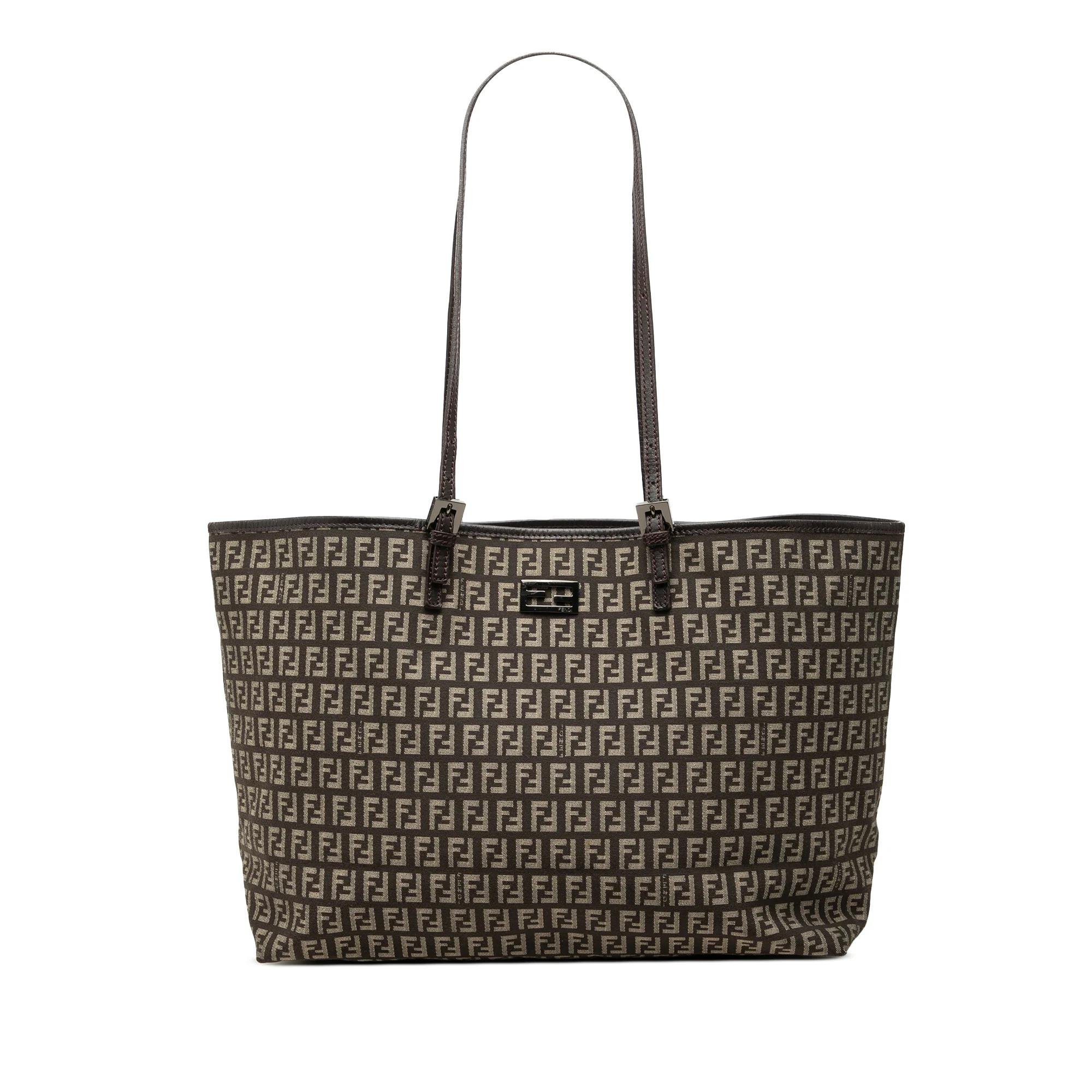 Fendi Pocket leather tote
