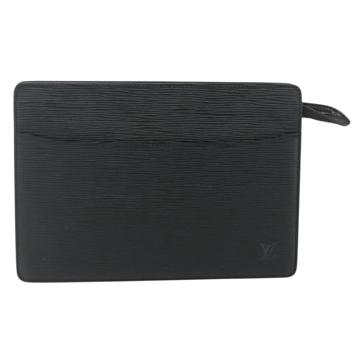 Leather clutch bag