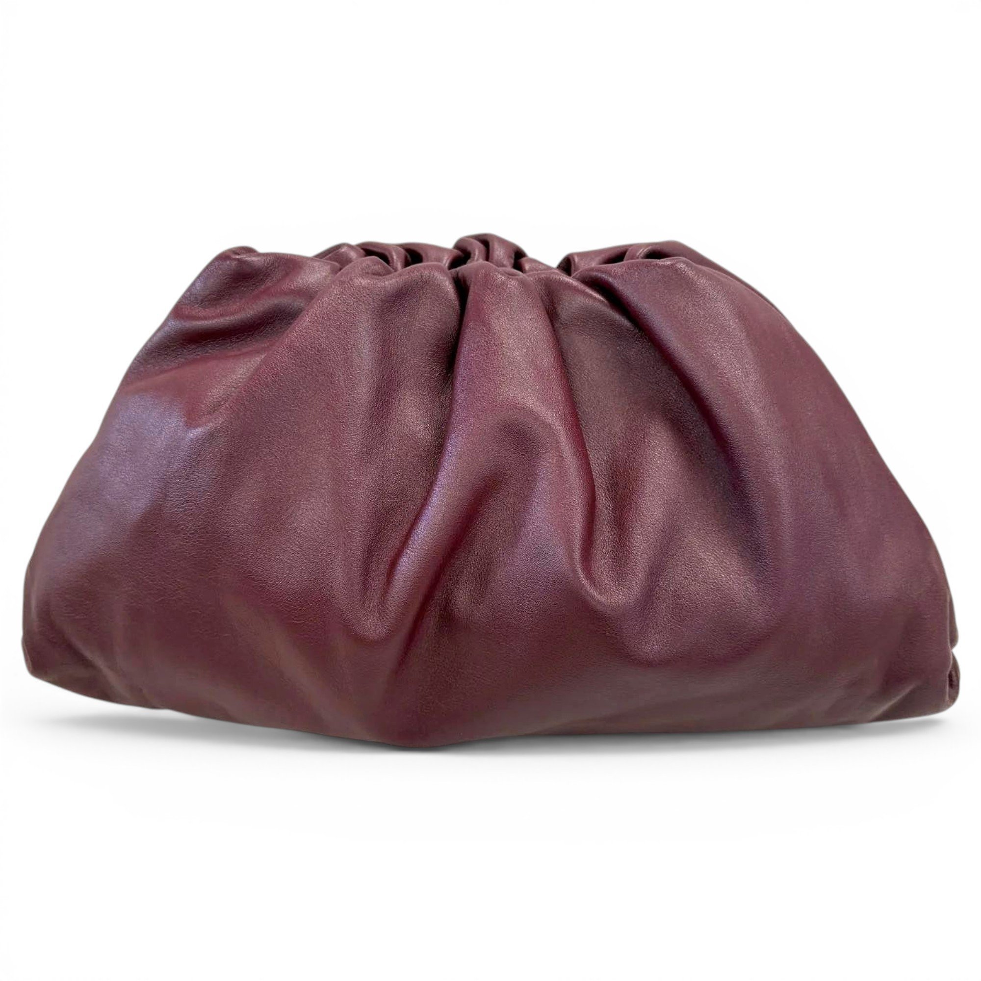 Pouch leather clutch bag