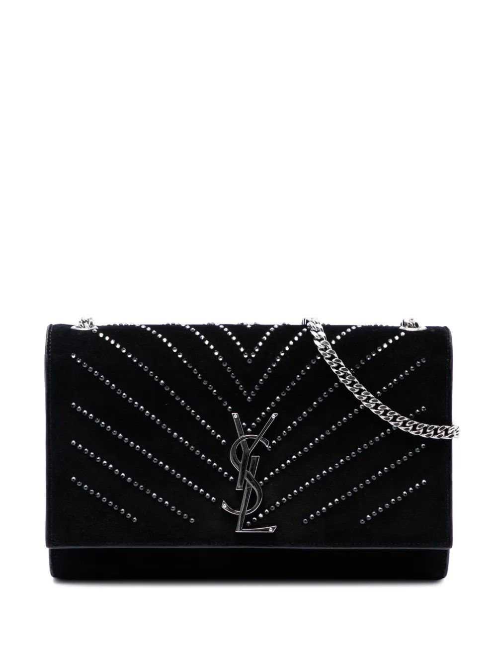 2016 Suede Crystal Monogram Kate crossbody bag