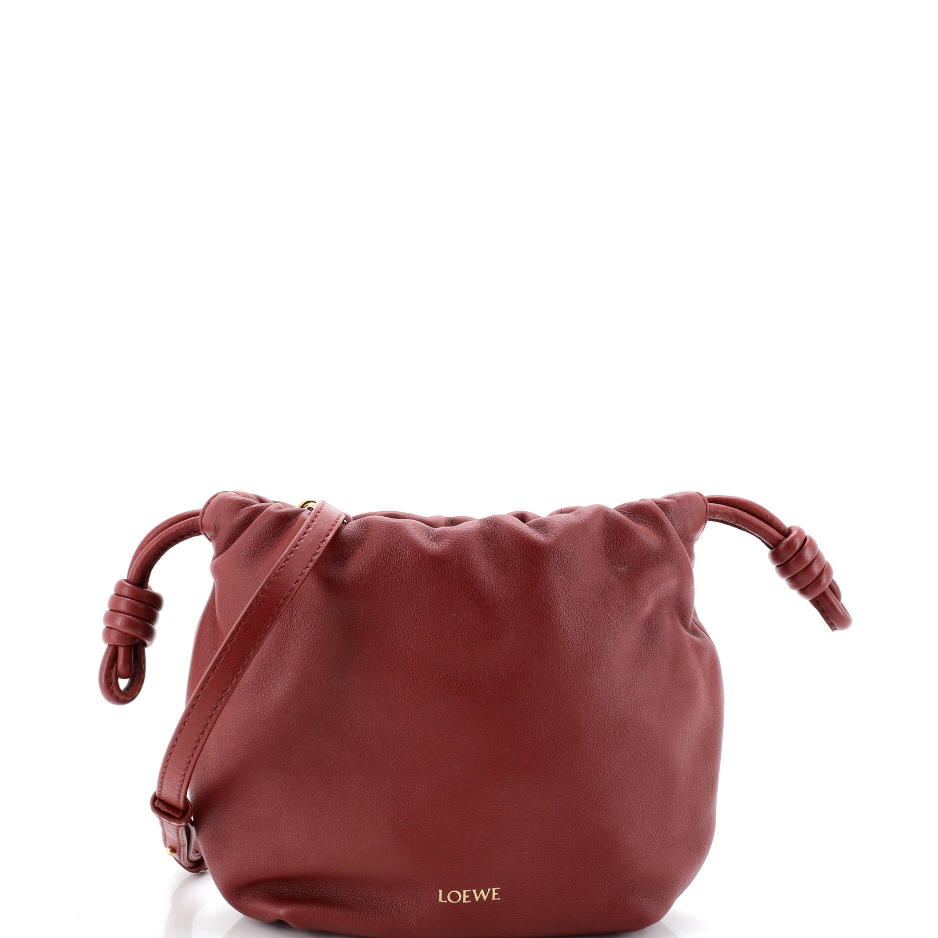 Loewe Flamenco Knot Chain Purse Bag Leather Mini
