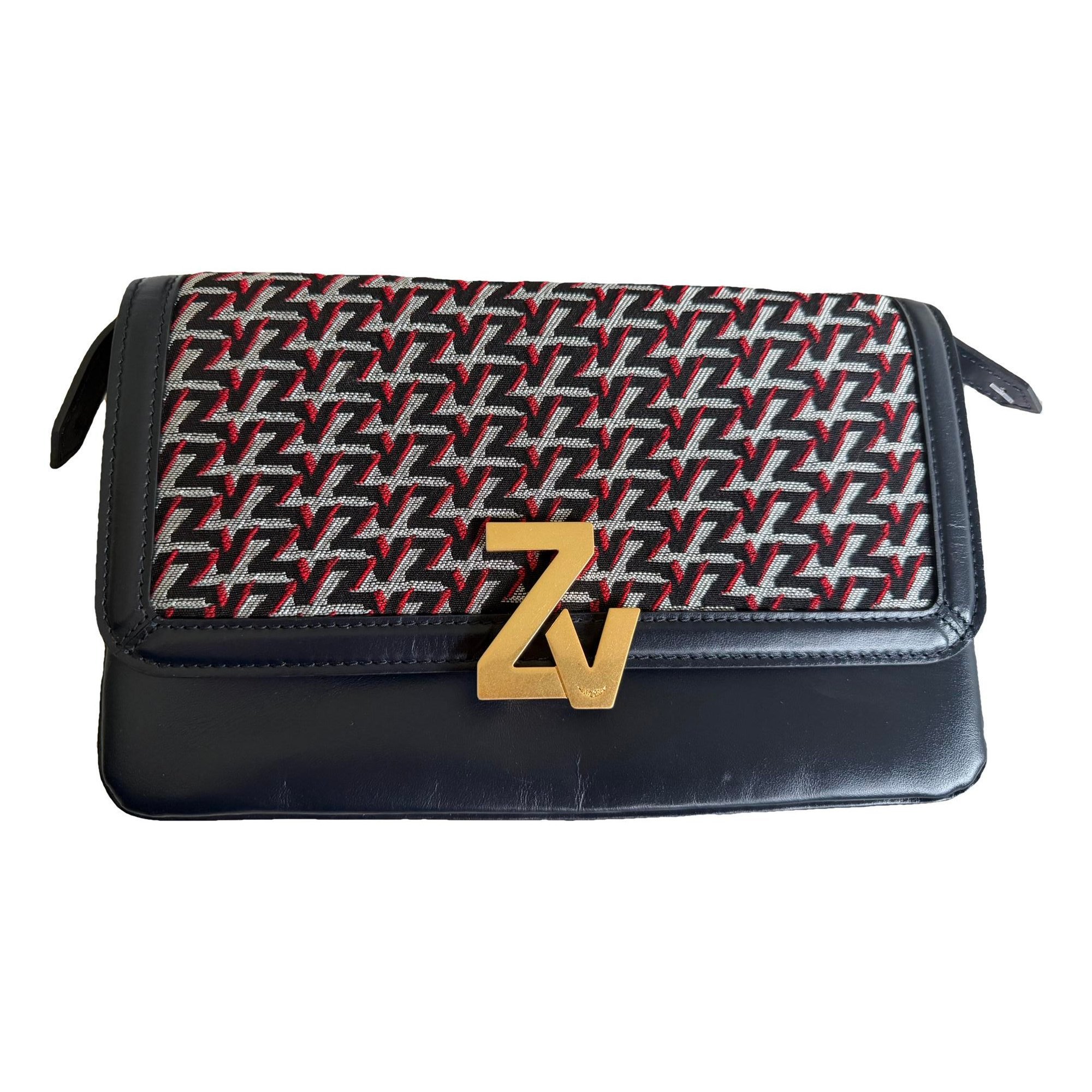 Leather clutch bag