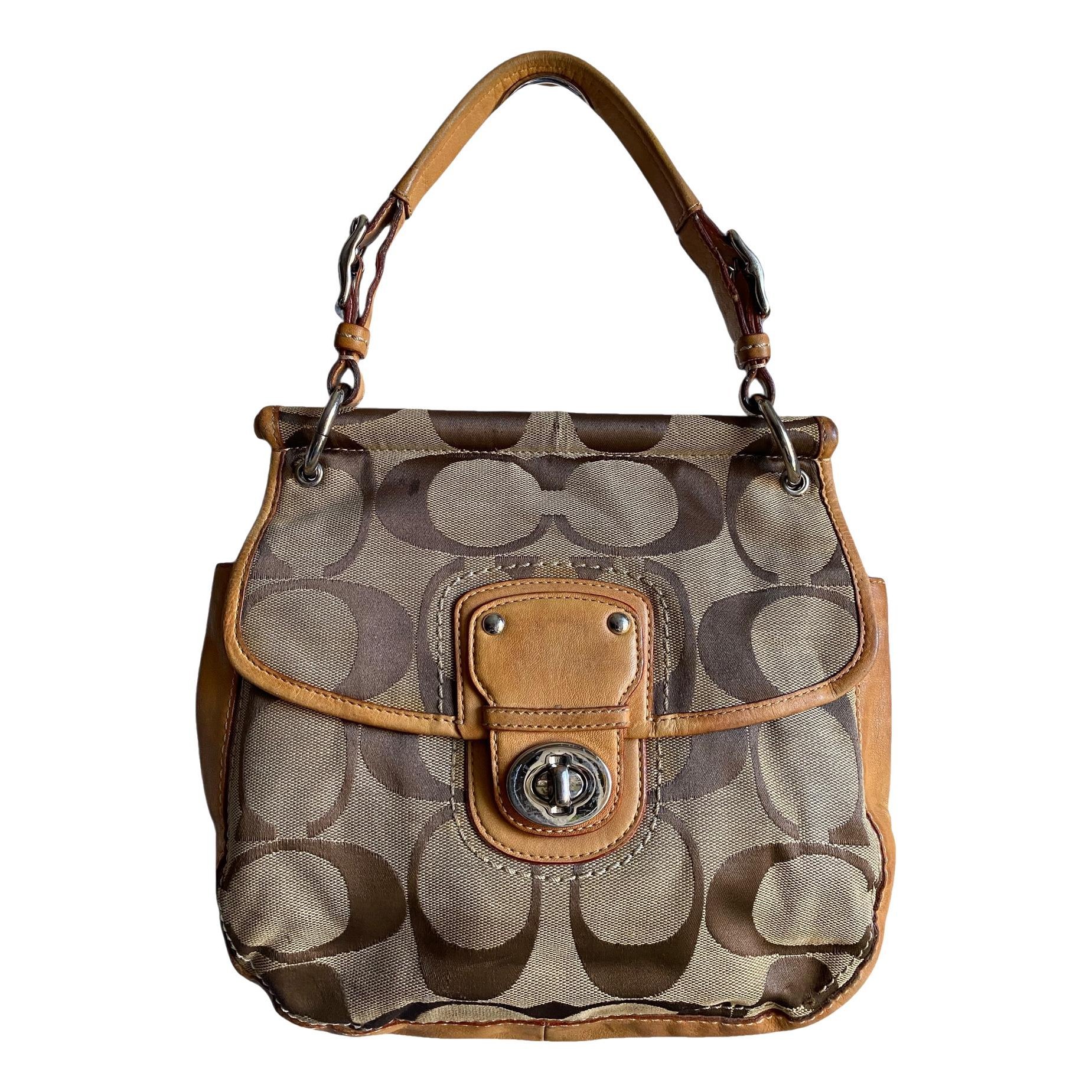 Coach Signature Sufflette cloth handbag