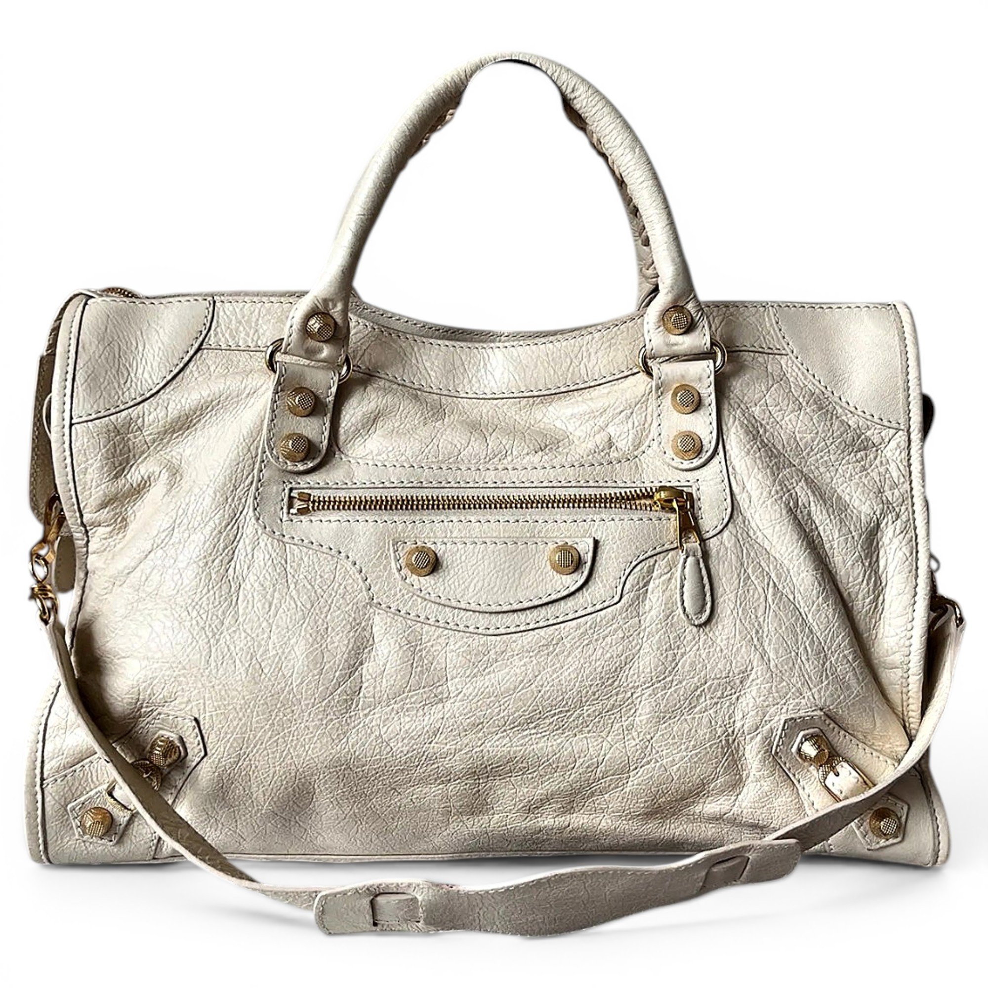 City leather crossbody bag