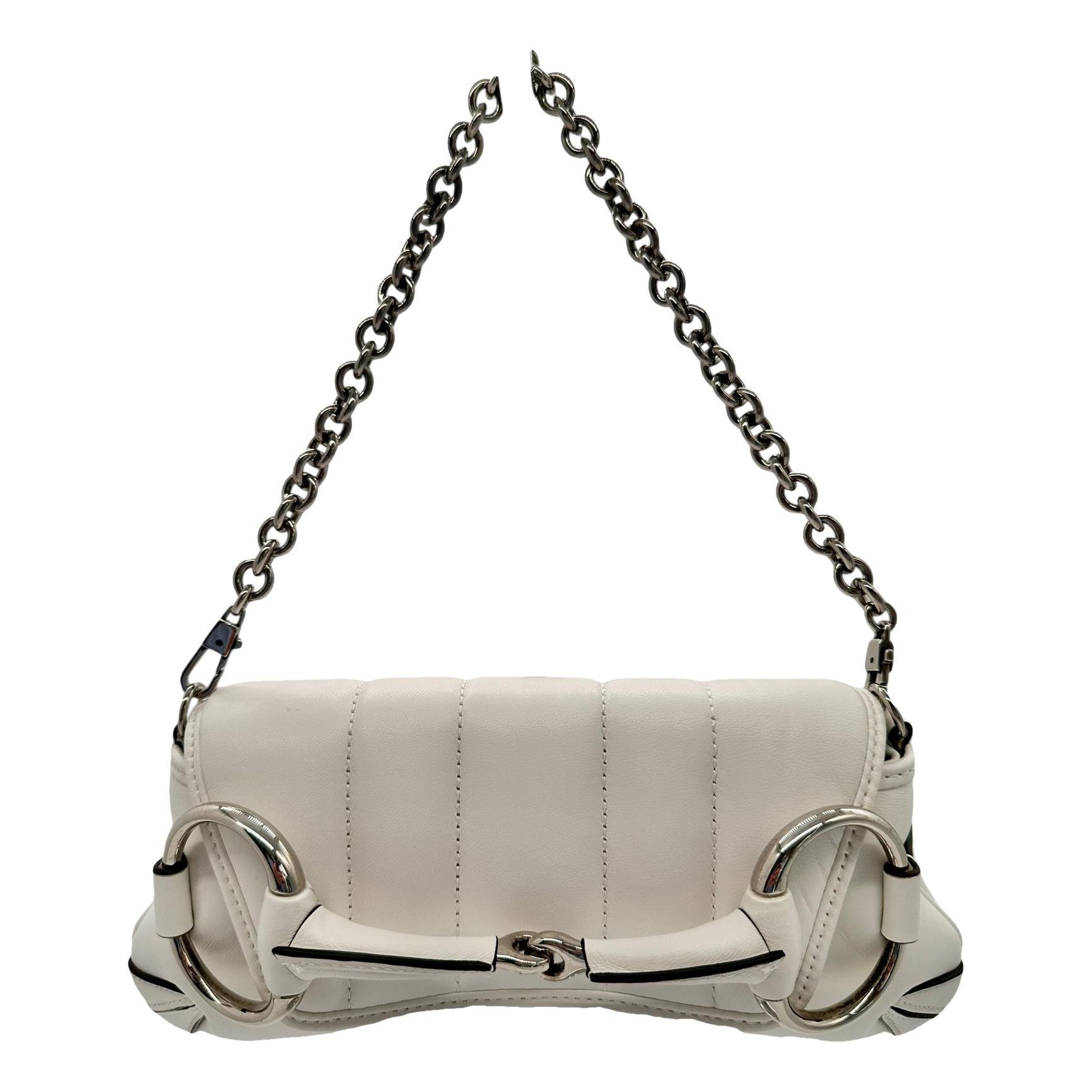 Horsebit Chain leather handbag