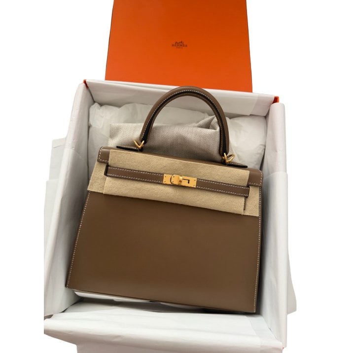 Kelly 25 leather handbag