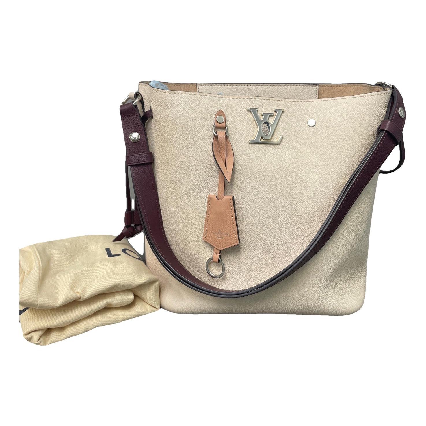 Lockme Bucket leather handbag