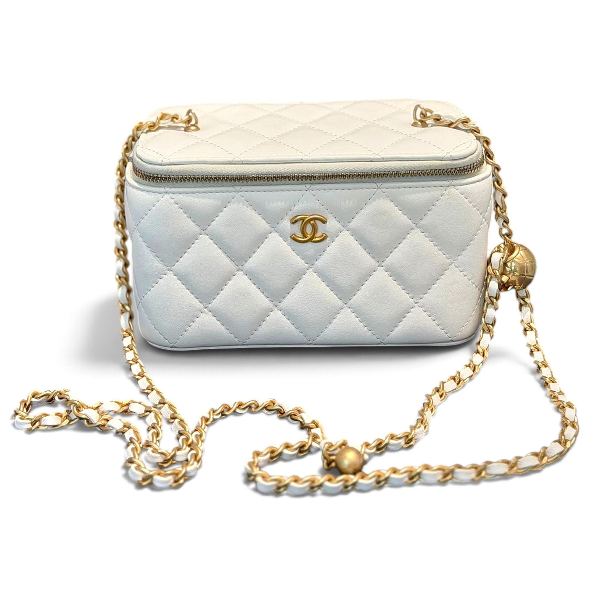 Trendy CC Vanity leather handbag