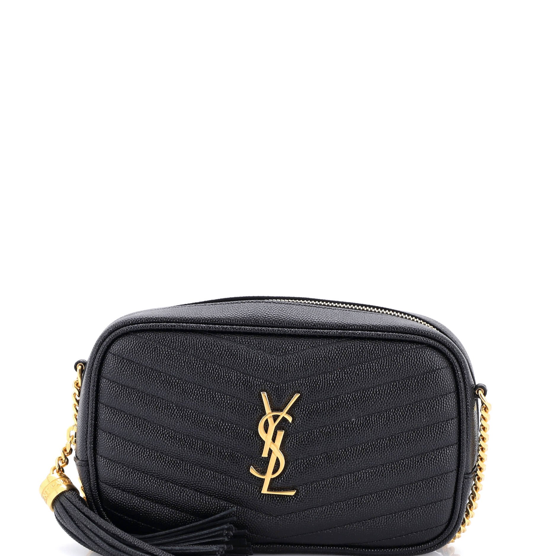 Saint Laurent Lou Camera Bag Matelasse Chevron Leather Mini
