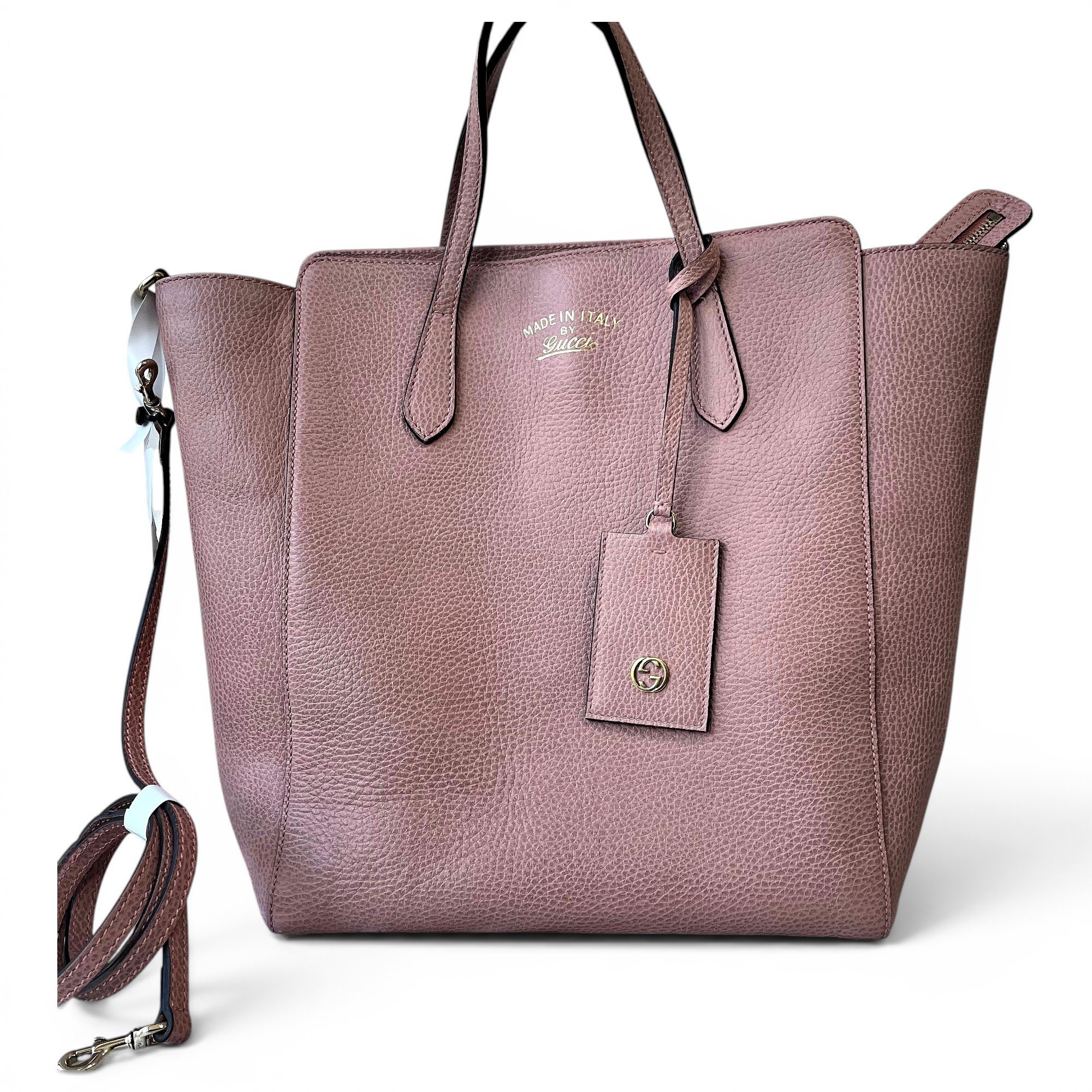 Swing leather handbag