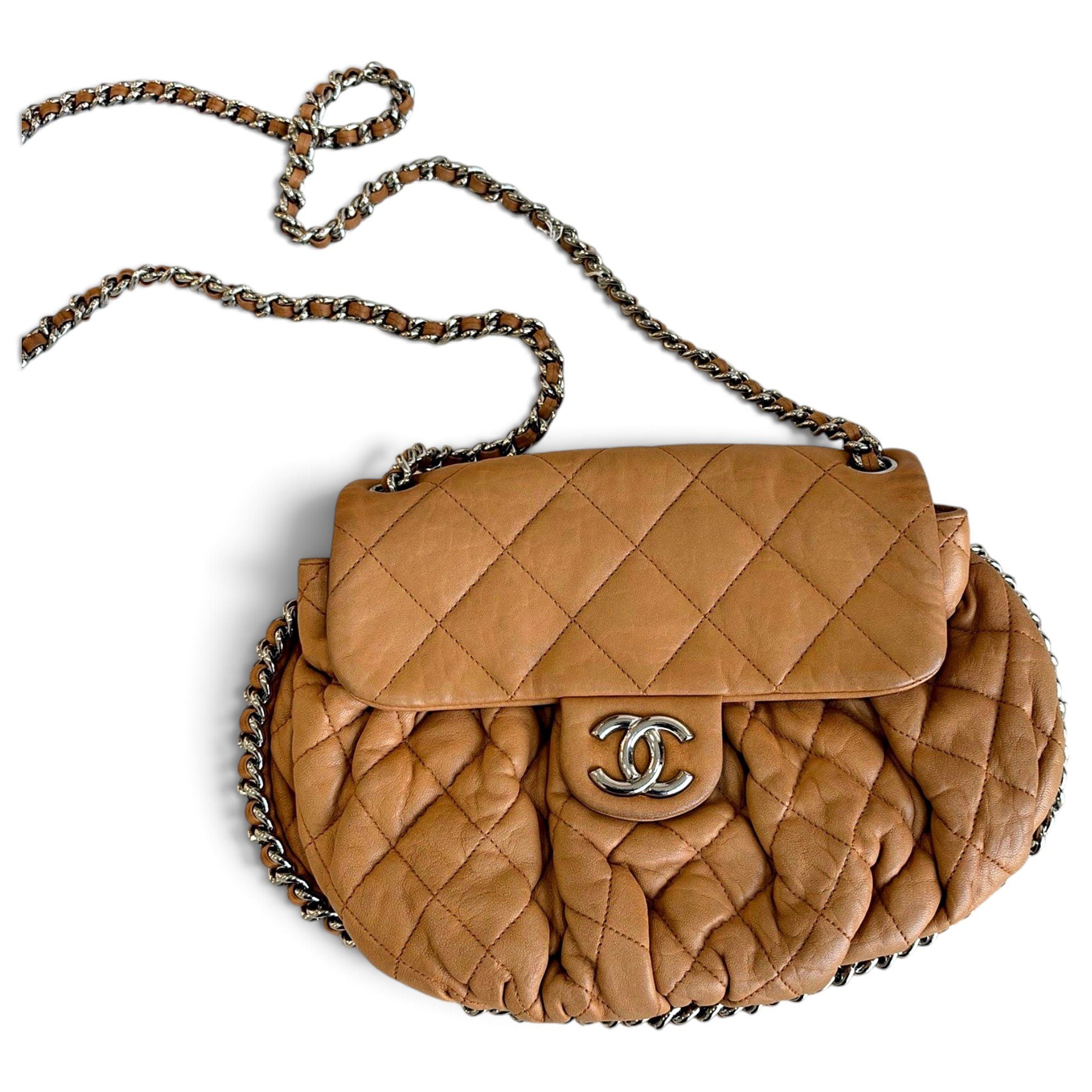 Chain Around leather handbag