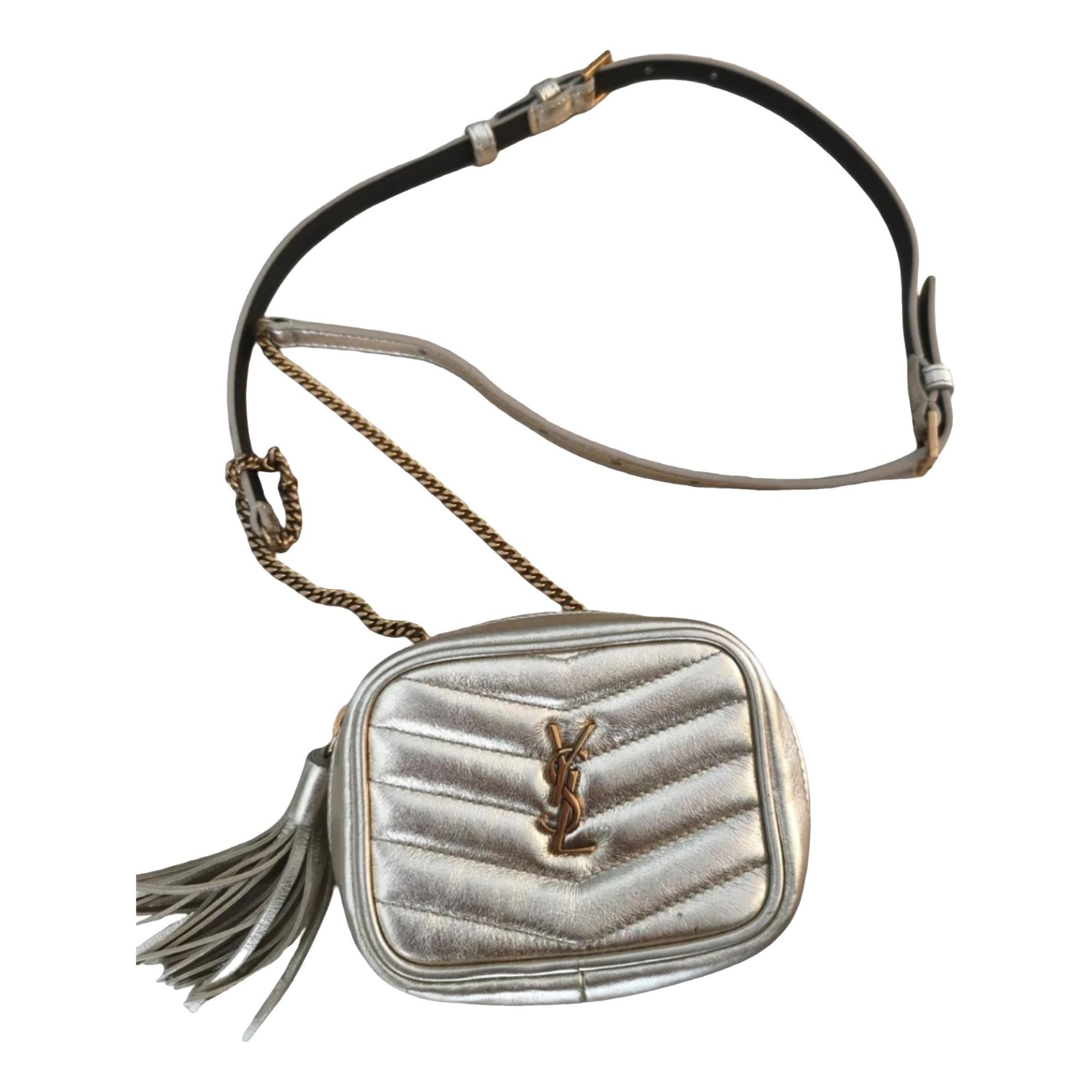 Camera Lou leather crossbody bag