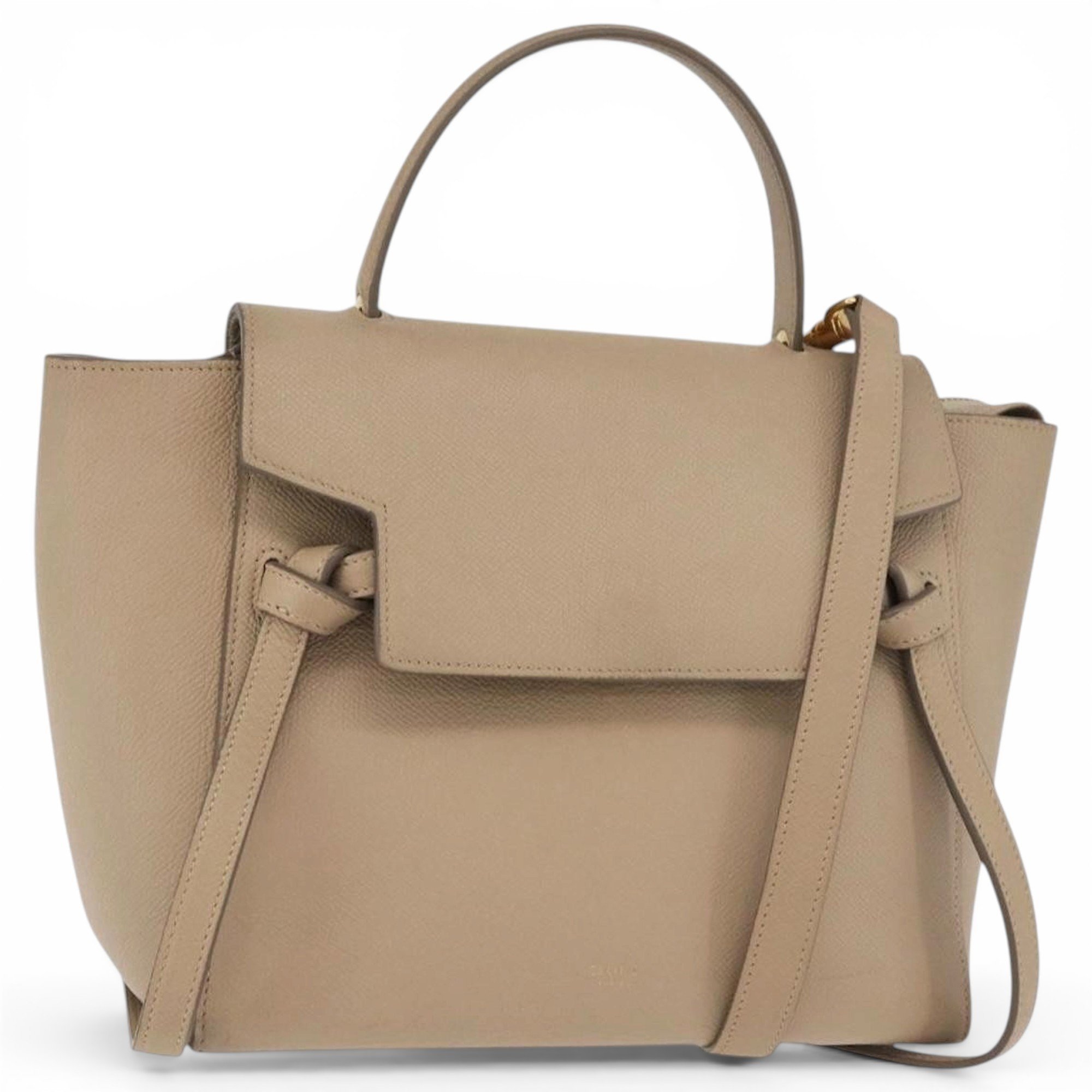 Belt leather handbag