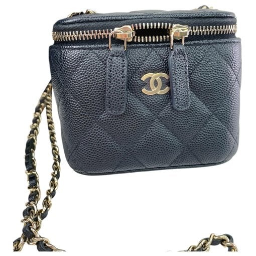 Trendy CC Vanity leather crossbody bag